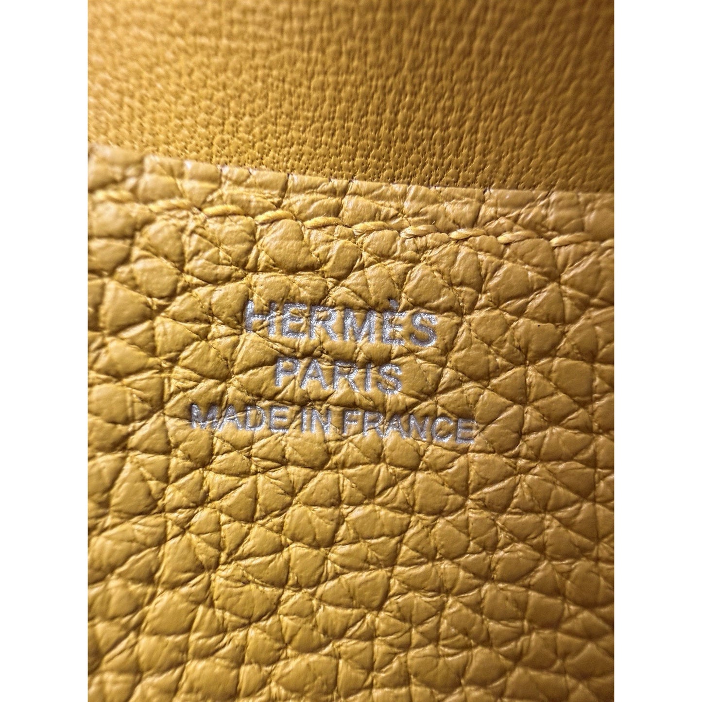 Hermes Togo Dogon Duo Wallet in Yellow Leather 2026