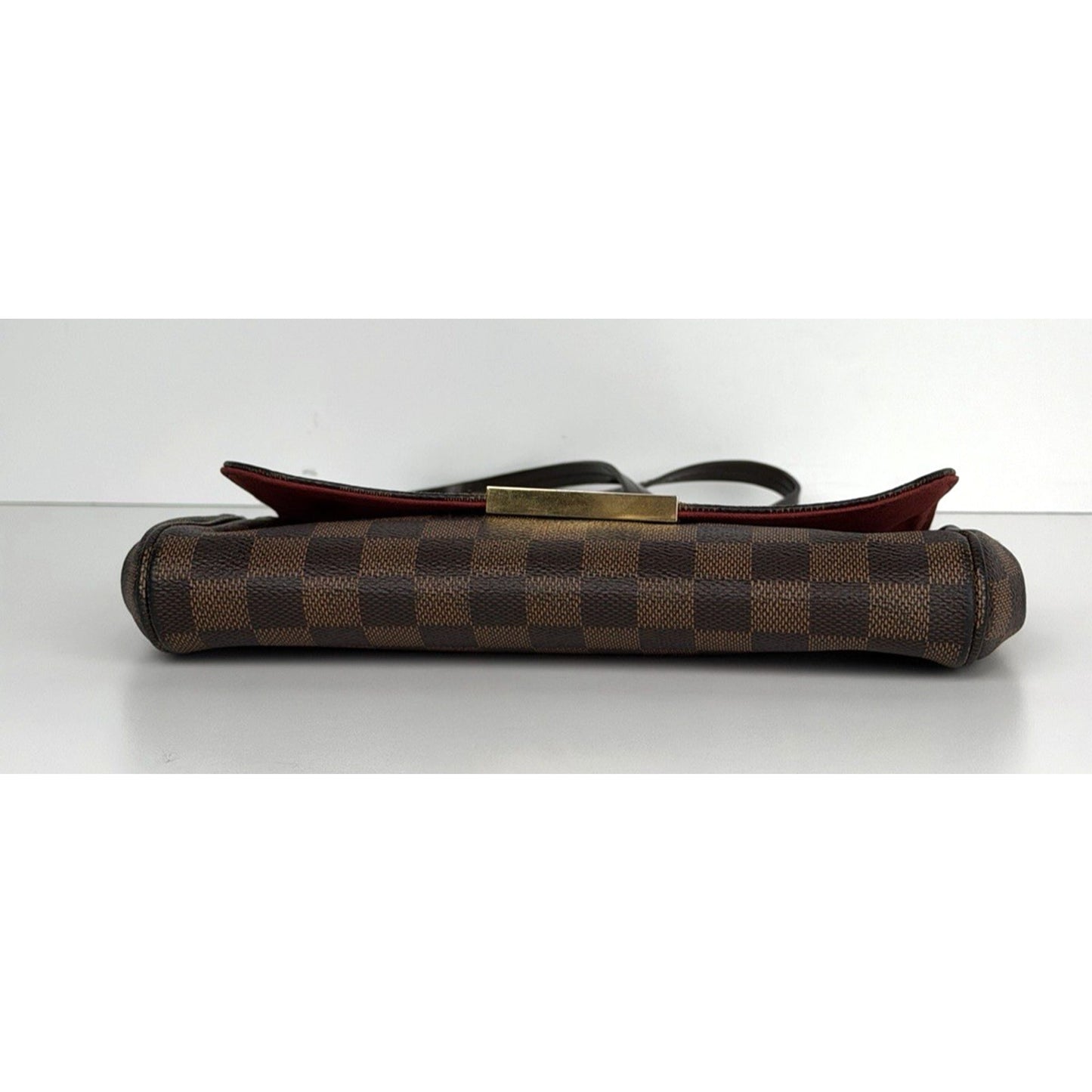 Louis Vuitton Favorite MM Shoulder Bag in Damier Ebene Coated Canvas 2015 S14