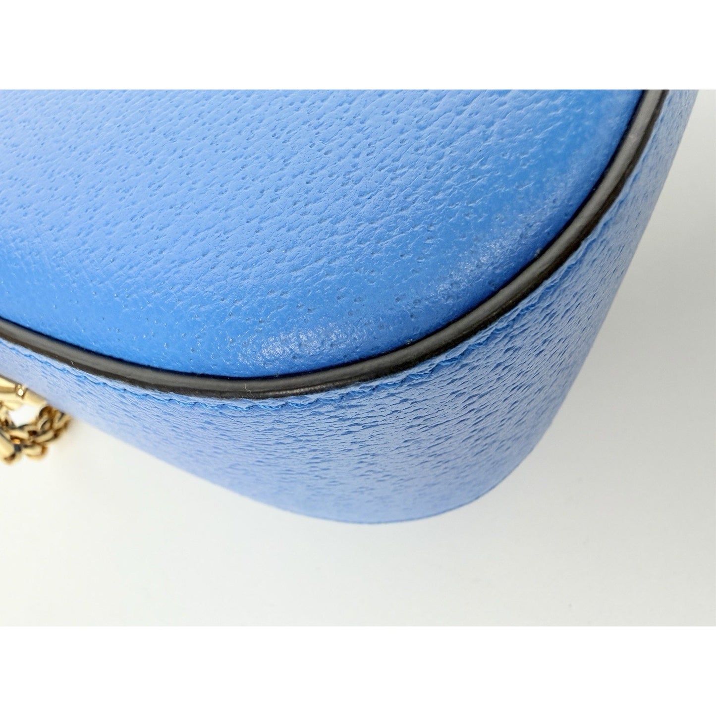 Gucci x Adidas Horsebit Small in Blue and White Leather Shoulder Bag 1955 S10