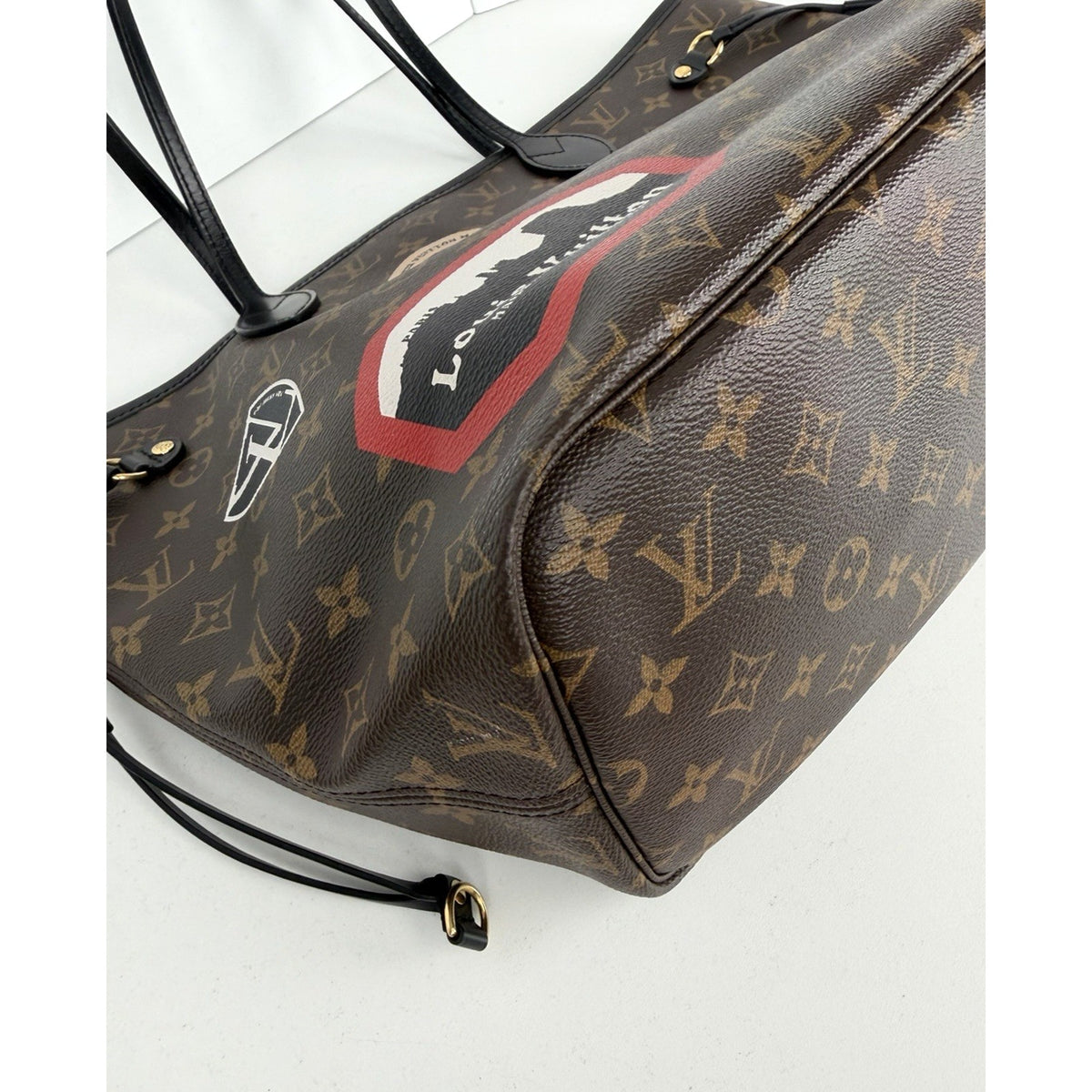 Louis Vuitton Neverfull World Tour MM Shoulder Bag Brown Coated Canvas 2016 S4