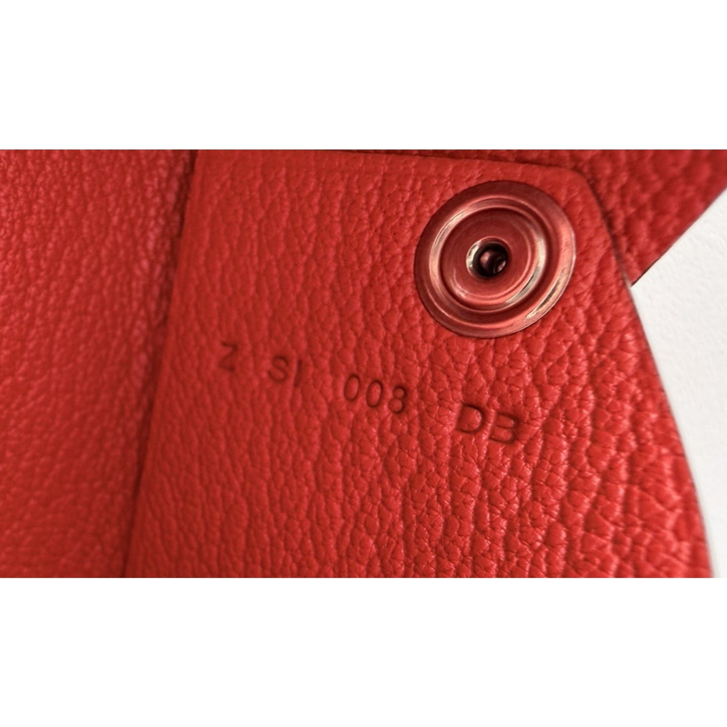 Hermes Chevre Mysore Calvi Red Card Case in Grained Leather 2021