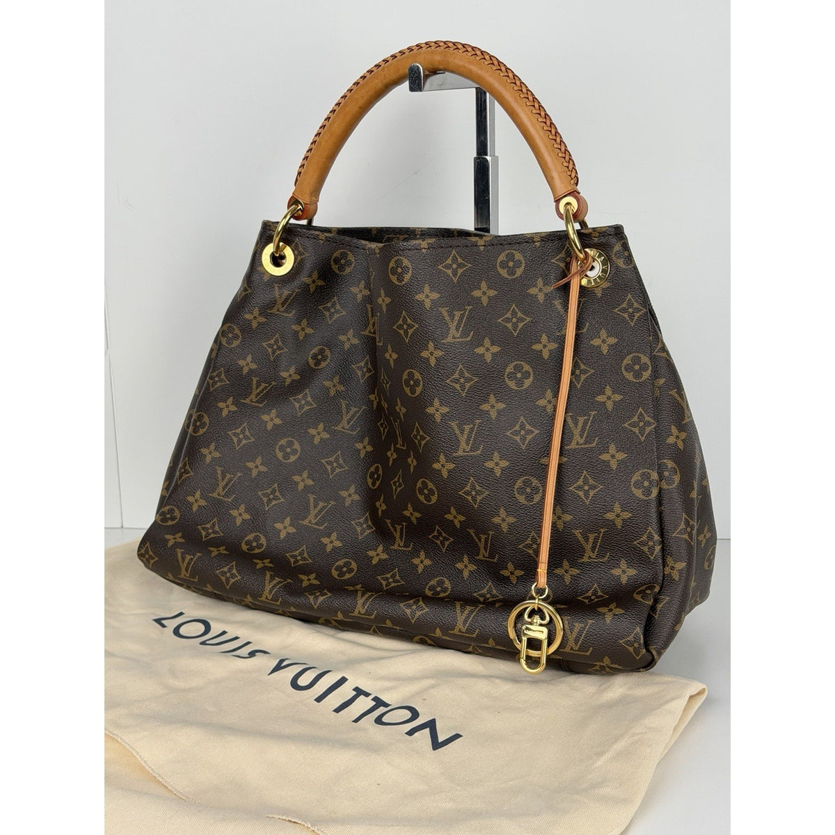 Louis Vuitton Artsy Hobo Bag MM in Brown LV Monogram Coated Canvas 2012 E2