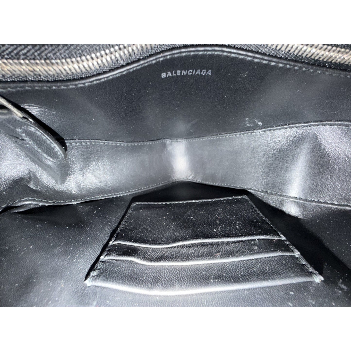 Balenciaga Triangle Duffle XS Bag in Silver Glitter Silver HW S09