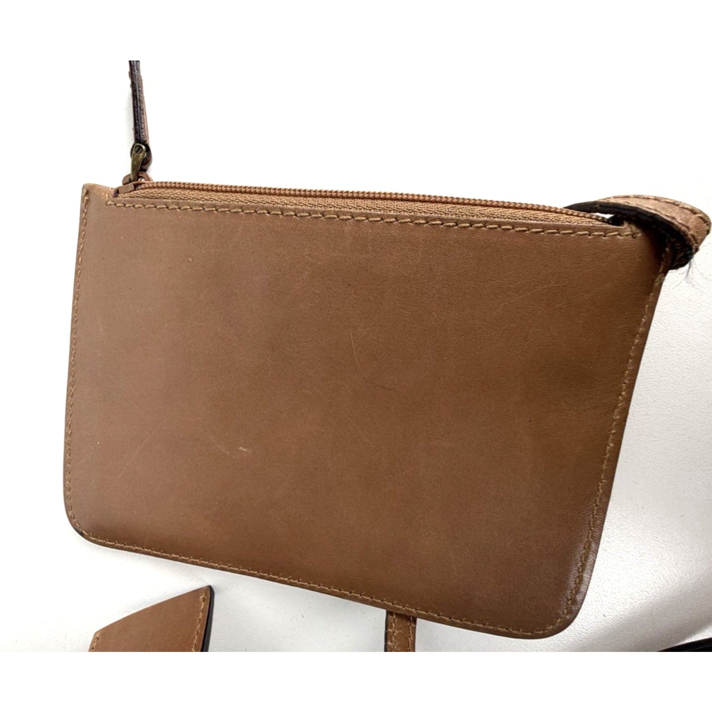 Gucci Vintage GG Canvas Tote Bag in GG Canvas with Leather Trim S
