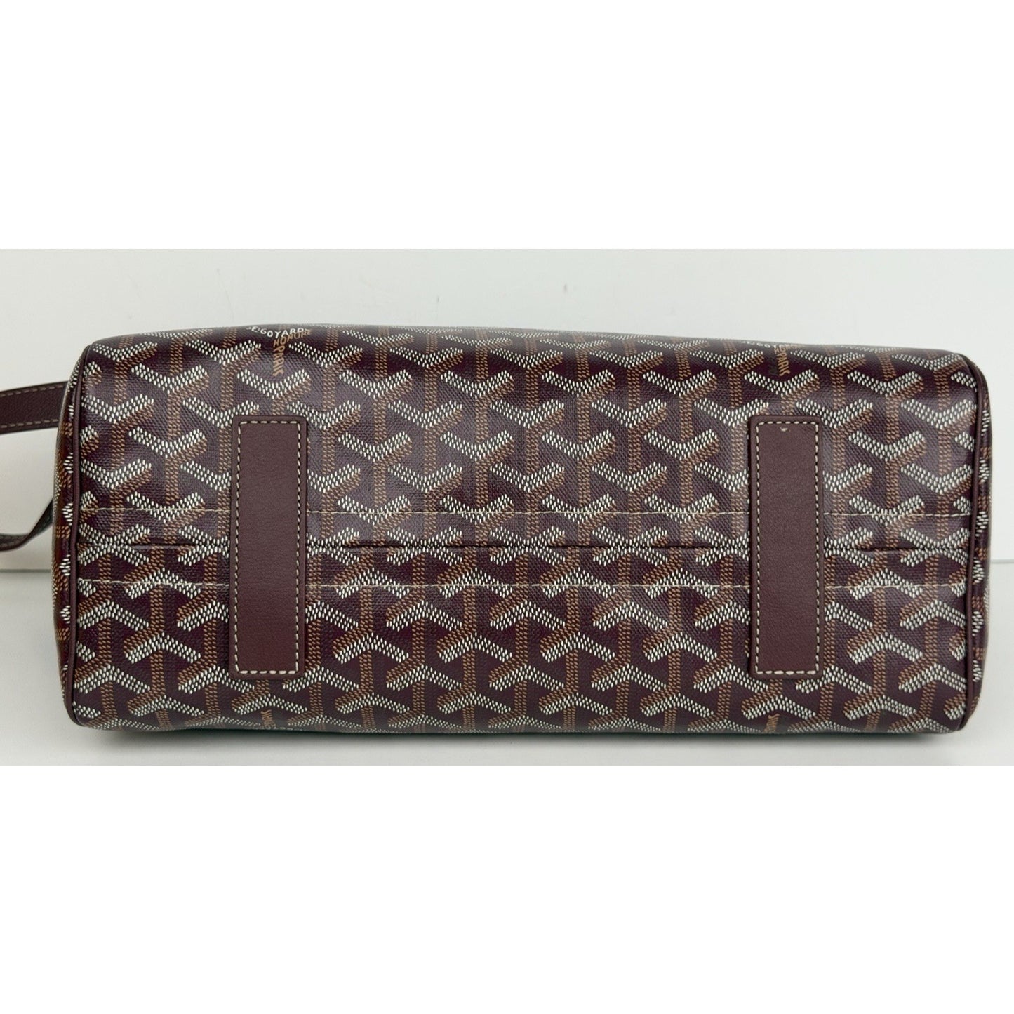 Goyard Sac Rouette PM Bag in Burgundy Goyardine Coated Canvas E1