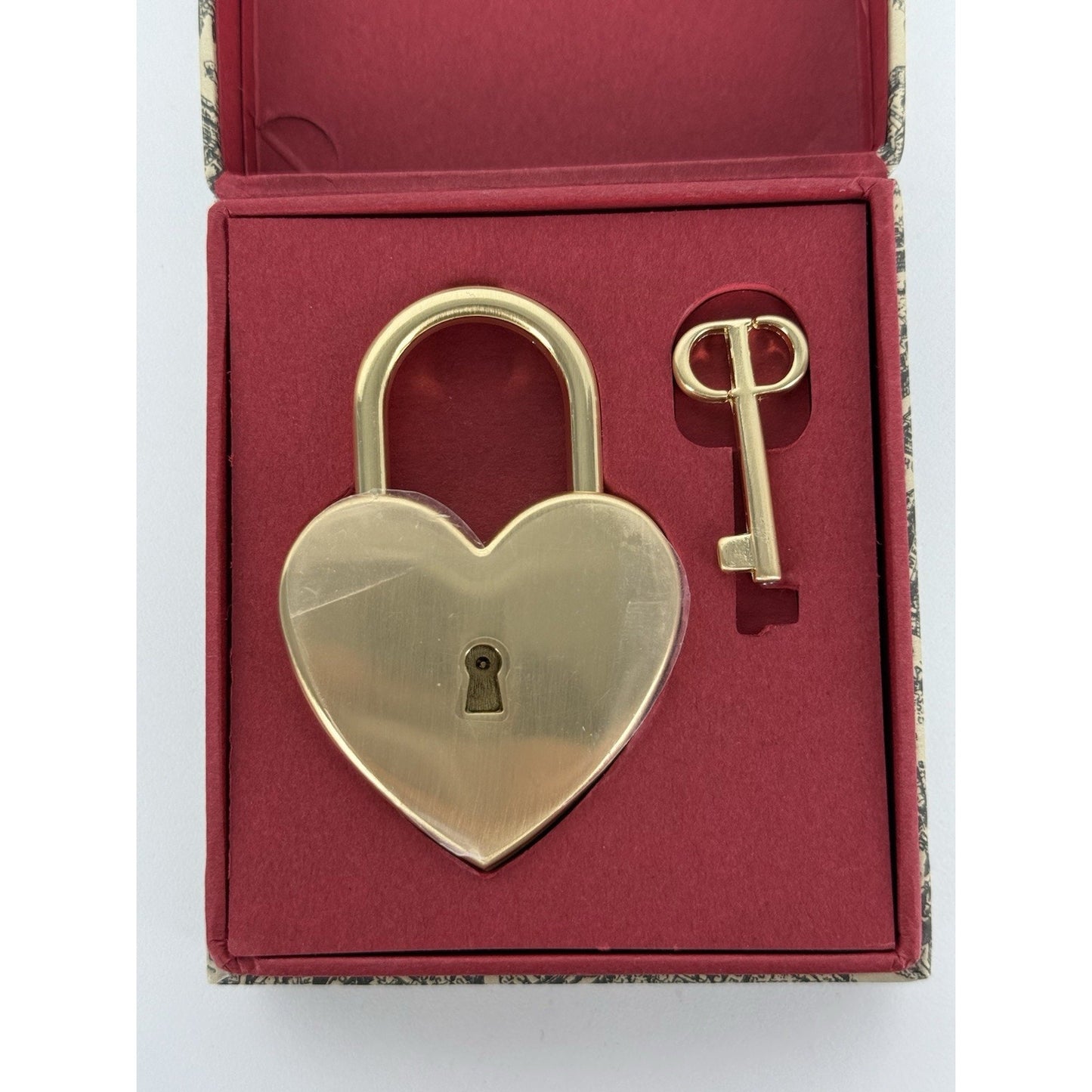 Christian Dior Padlock Charm Keychain 2023 Key and Lock Heart