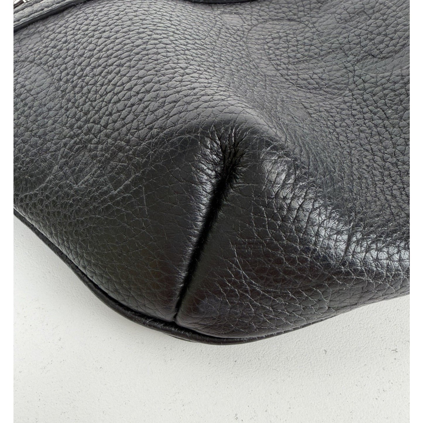 Gucci Embossed Jumbo GG Belt Bag Small in Black Piuma Calfskin Leather S