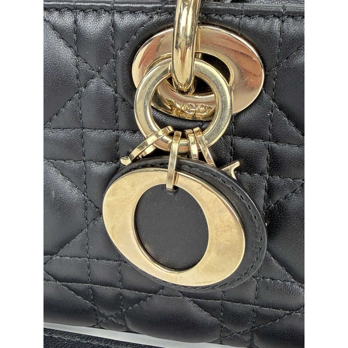 Christian Dior Lady D-Joy Bag Small in Black Cannage Lambskin Leather 2023 C-4