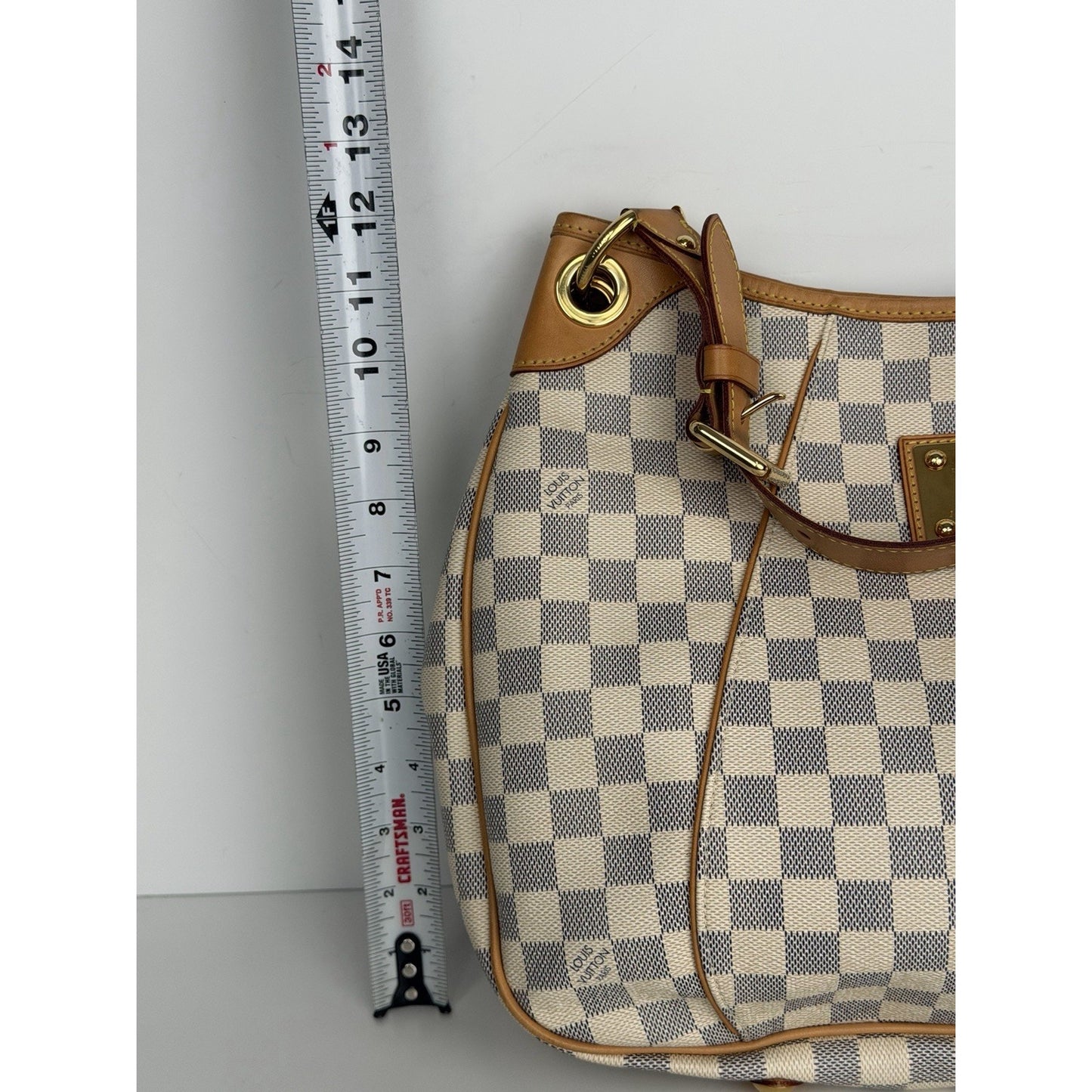 Louis Vuitton Galliera Hobo Bag PM in Damier Azur Coated Canvas 2010 S18