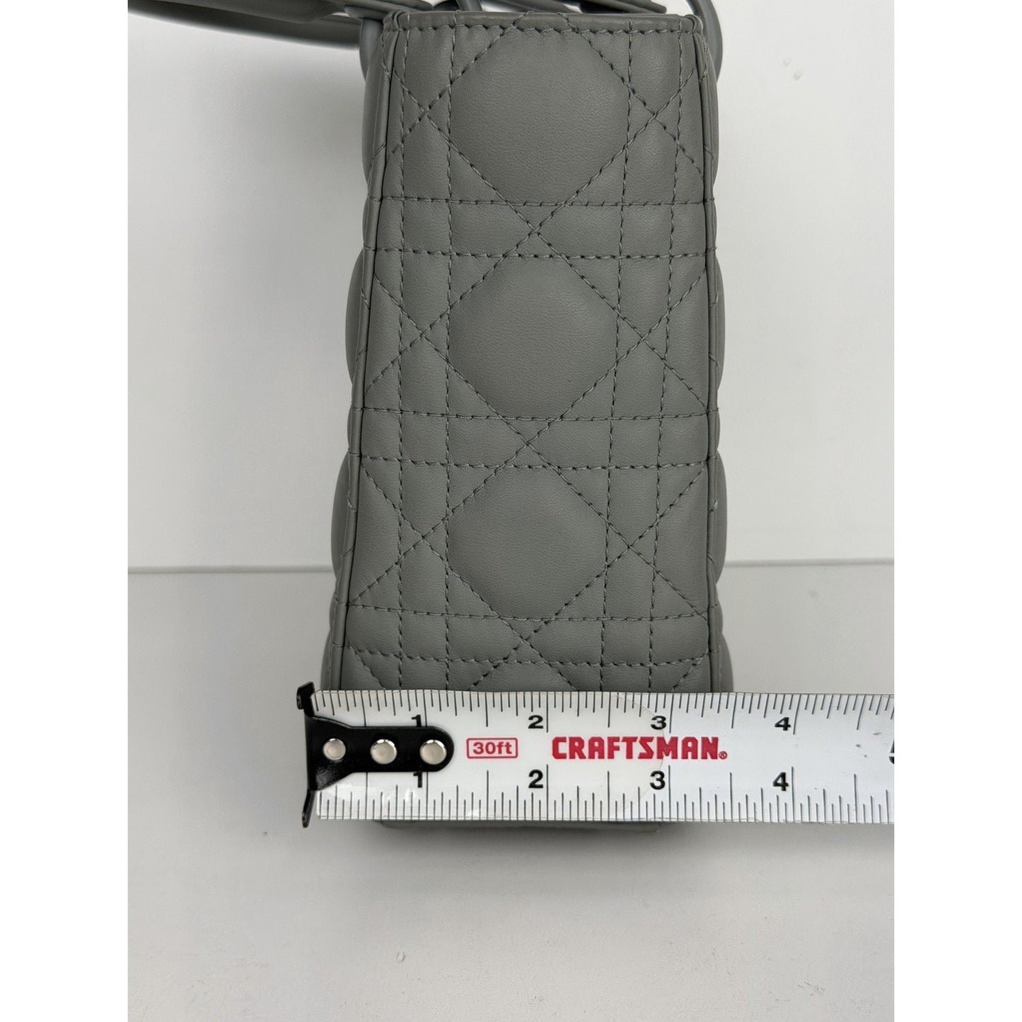 Christian Dior Lady Dior Small Bag in Ultramatte Cannage Grey Leather 2021 B2