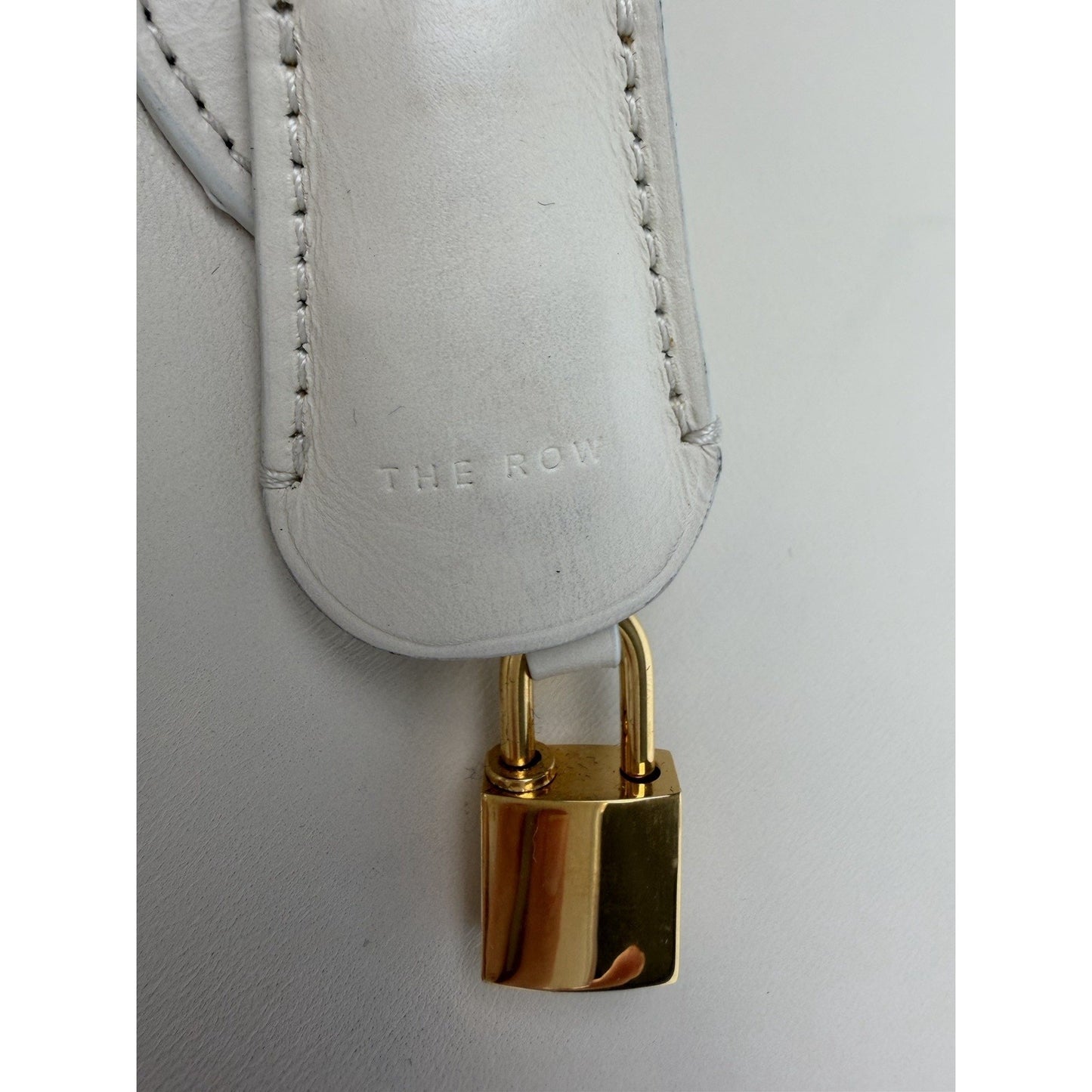 The Row Lady Bag in Ivory Color Leather D2