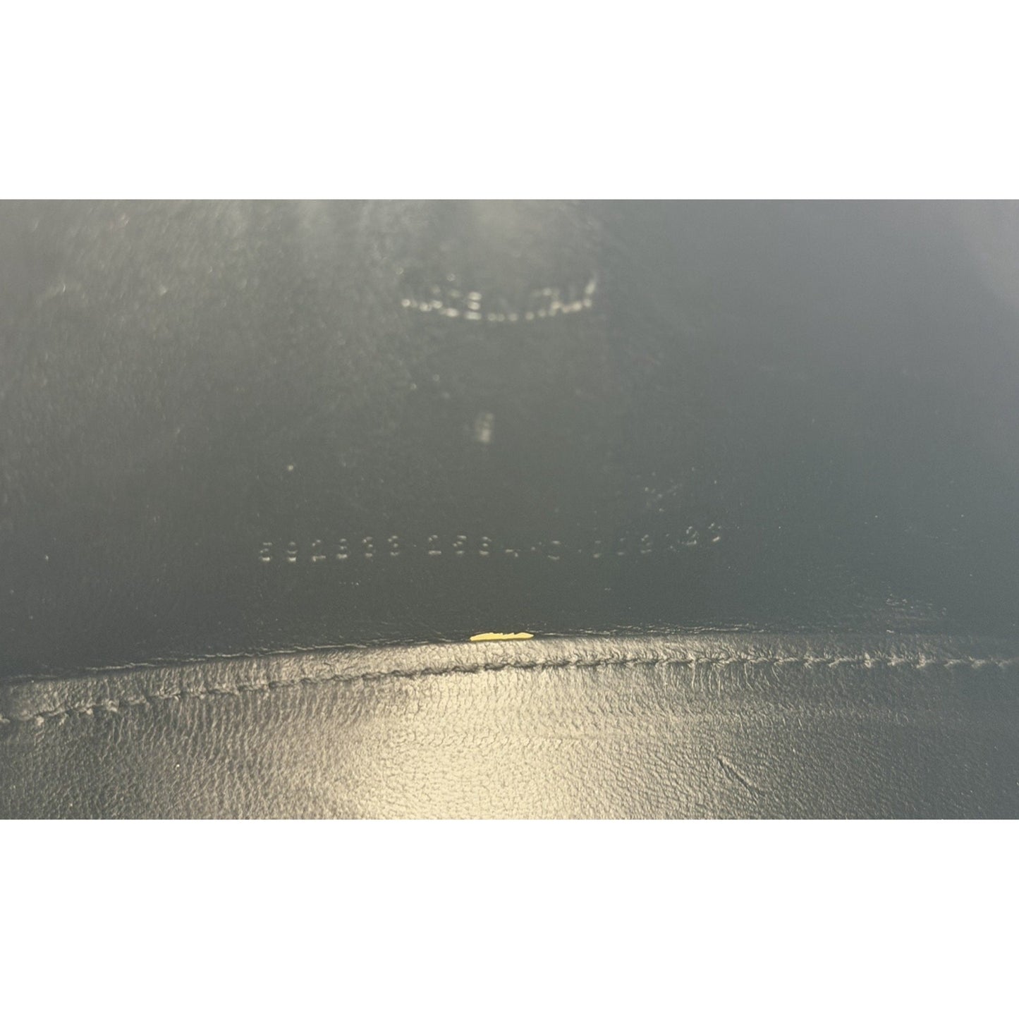Balenciaga Hourglass XS Bag in Metallic Dark Gray Croc-Effect Leather S03