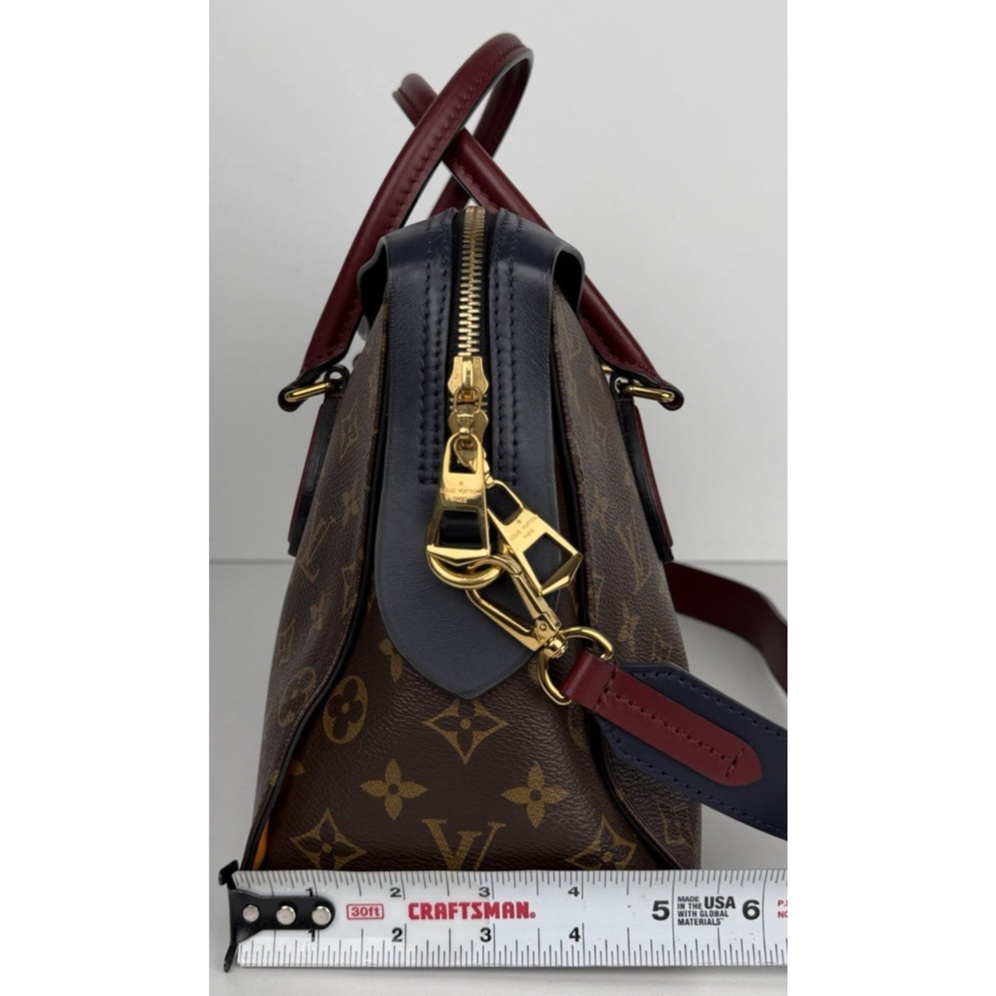 Louis Vuitton Tuileries Shoulder Bag Brown Classic Monogram Coated Canvas 2018 S
