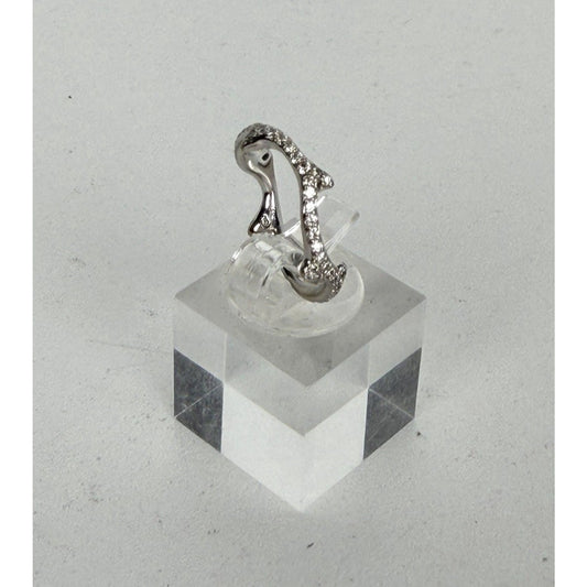 Dior Bois de Rose Ring with Diamonds in 18k White Gold Size 5.5