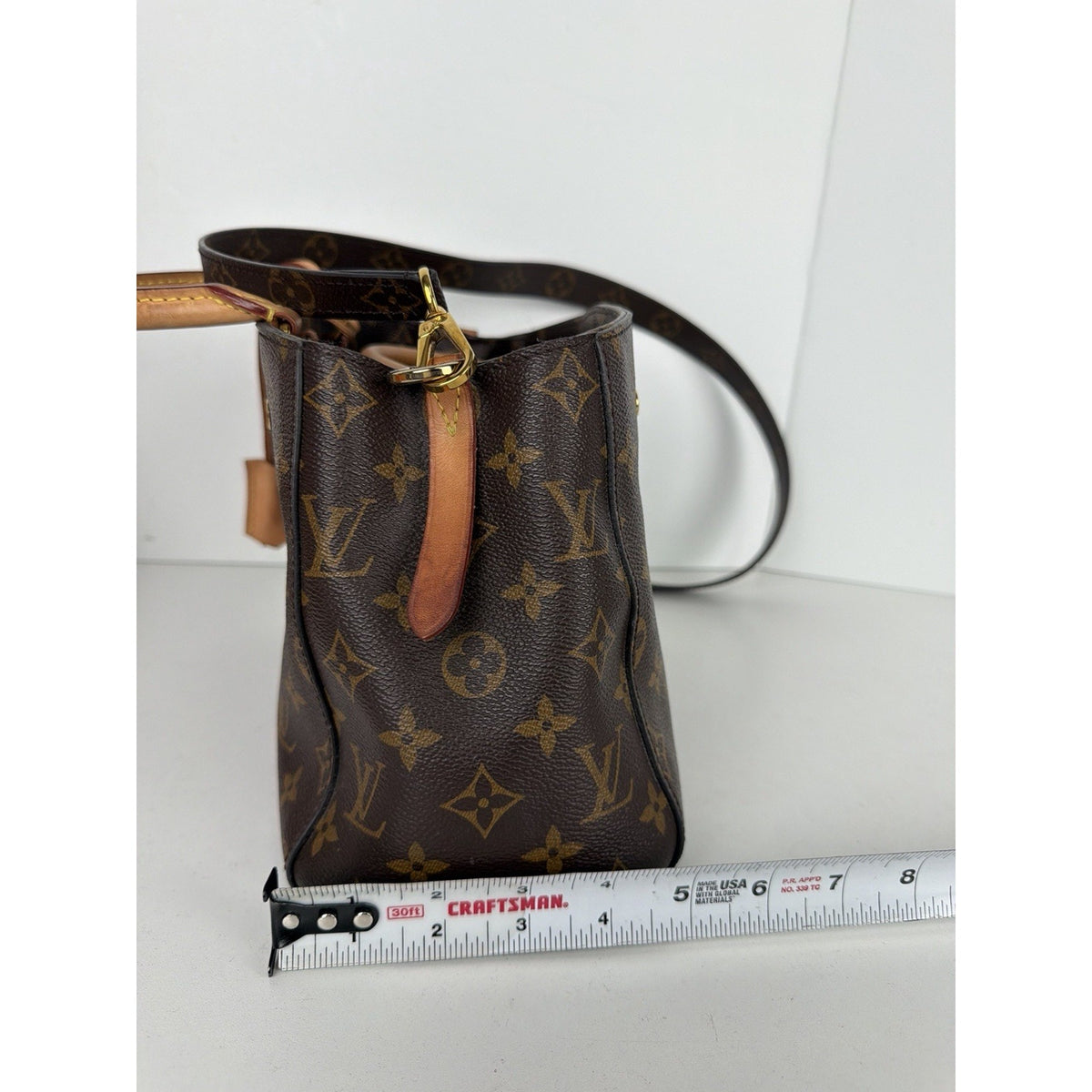 Louis Vuitton Montaigne BB Top-Handle Bag in Brown Coated Canvas 2019 S-02