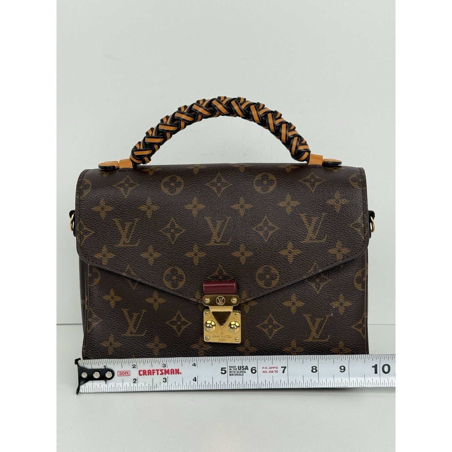 Louis Vuitton Monogram Braided Pochette Métis Coquelicot Crossbody Bag