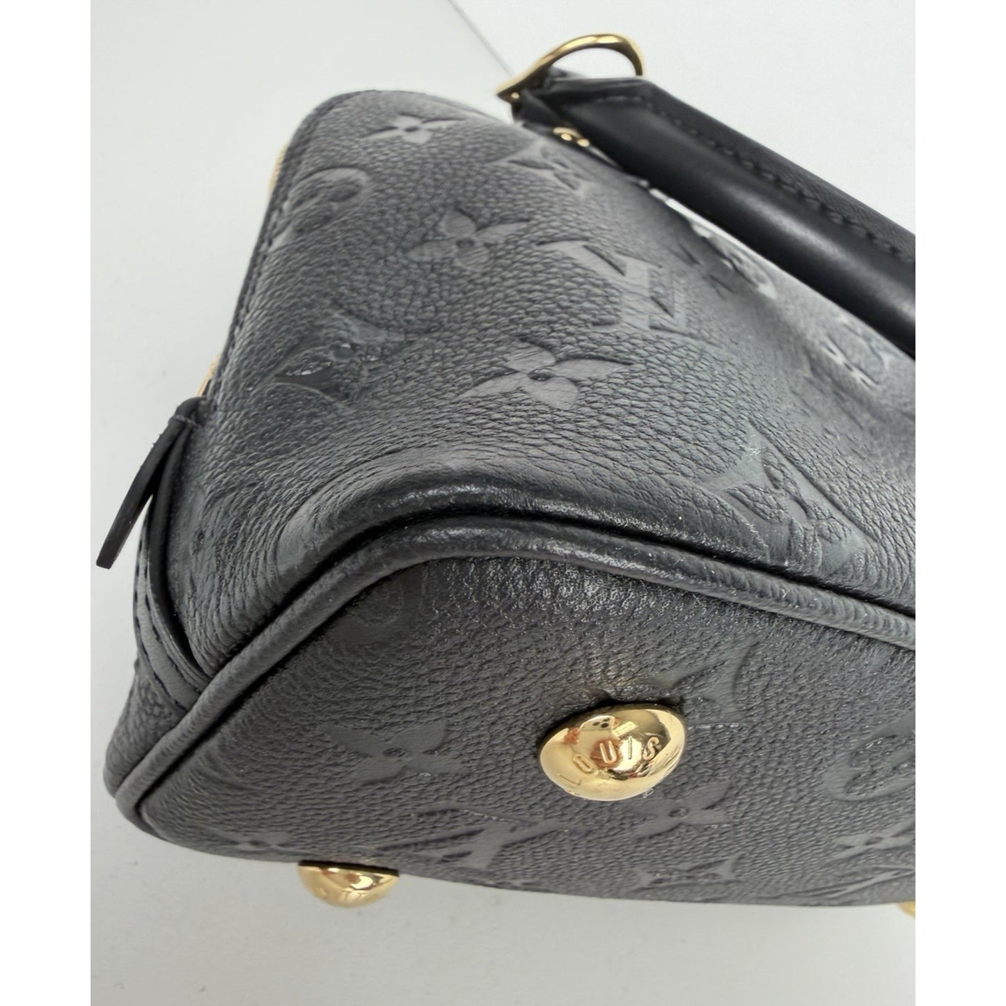 Louis Vuitton Neo Alma BB Bag in Black LV Monogram Empreinte Leather NFC B-5