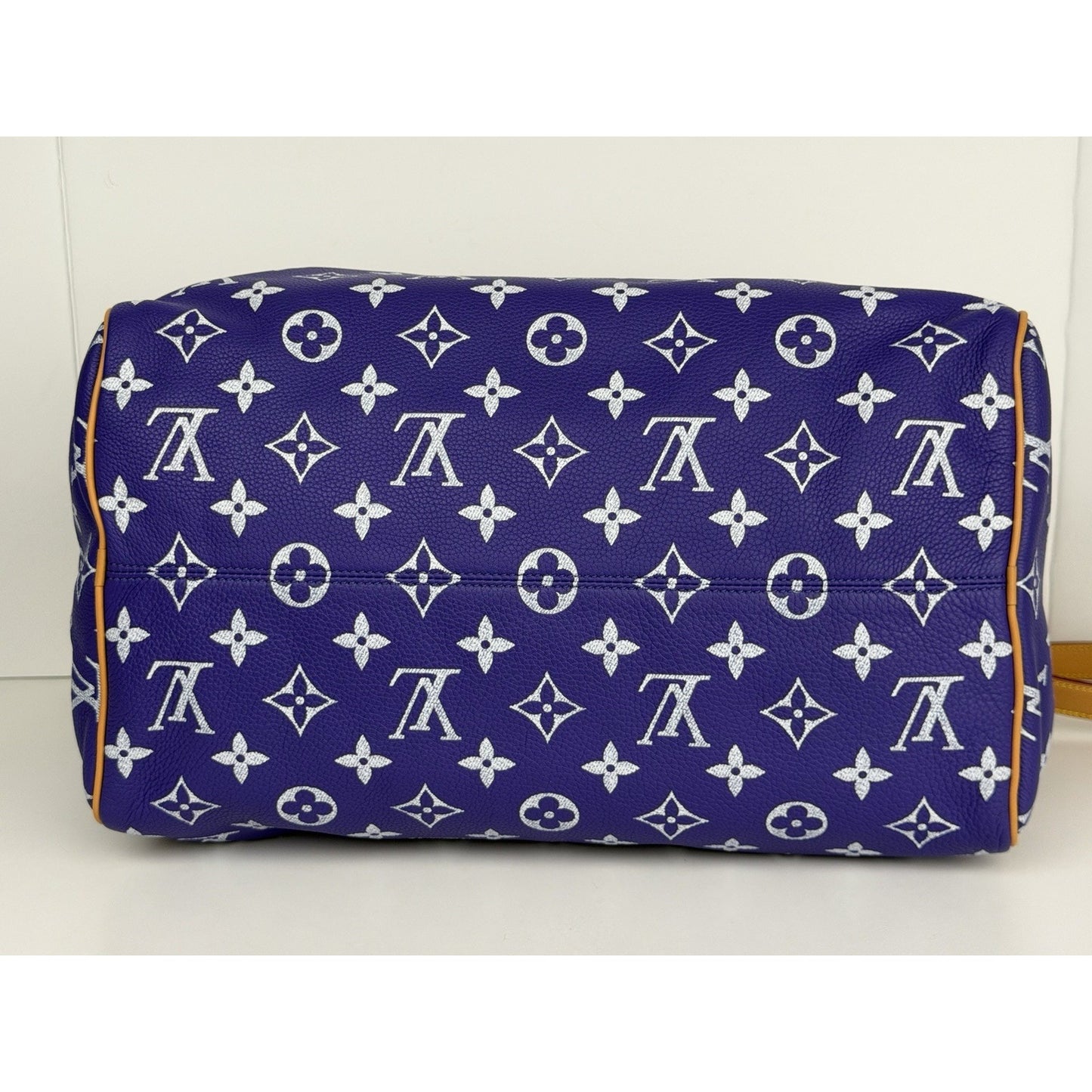 Louis Vuitton Speedy P9 Bandouliere 40 in Purple Monogram Calfskin Microchipped
