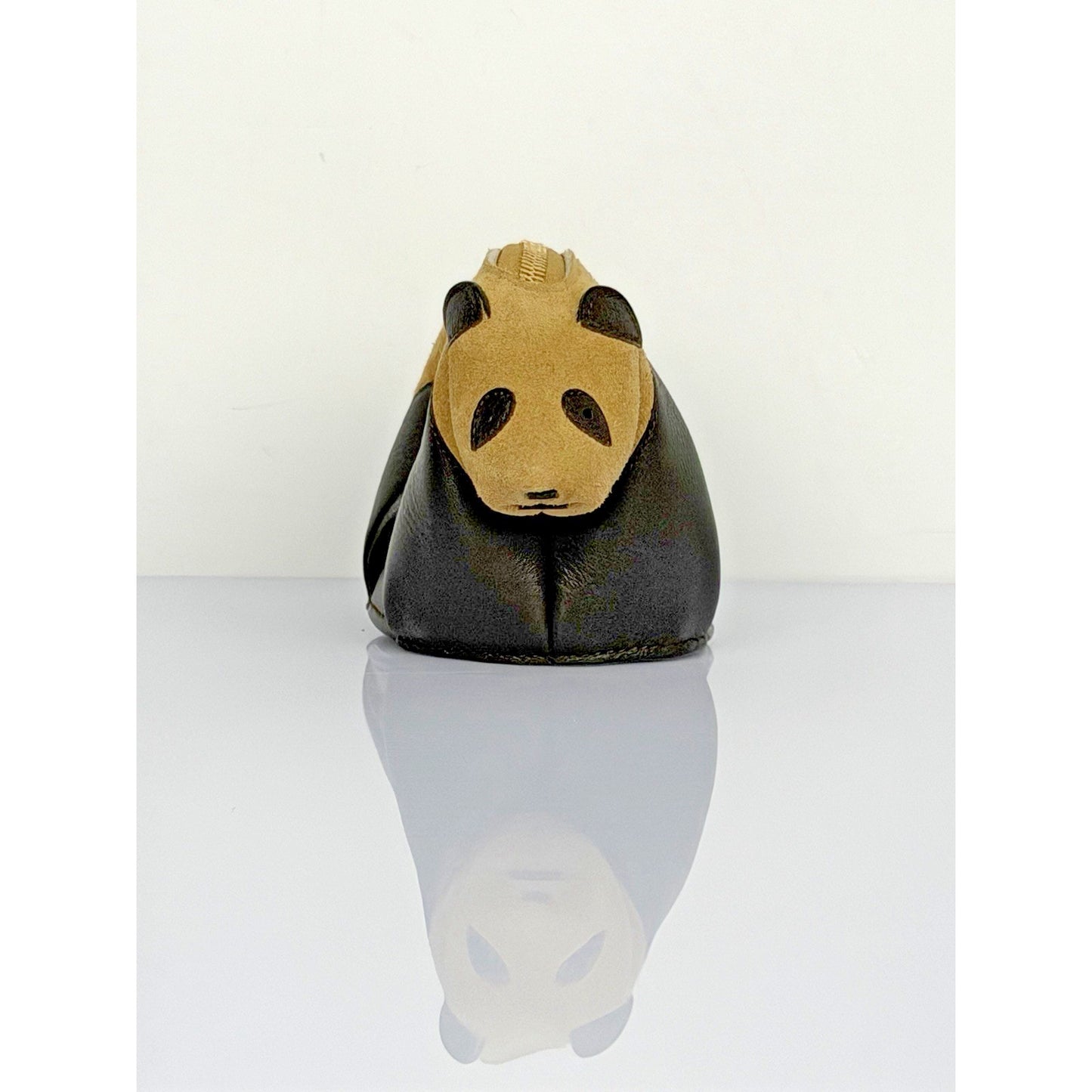 Loewe Panda Leather Suede Coin Purse