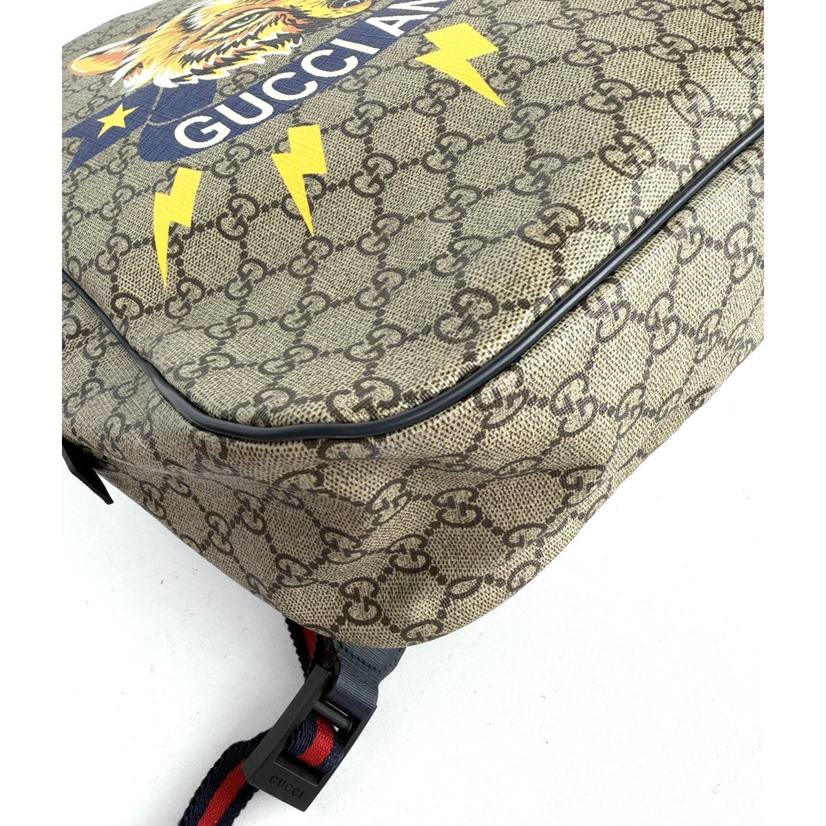 Gucci Animalium Children's Backpack in Brown GG Supreme Monogram Coated Canvas S