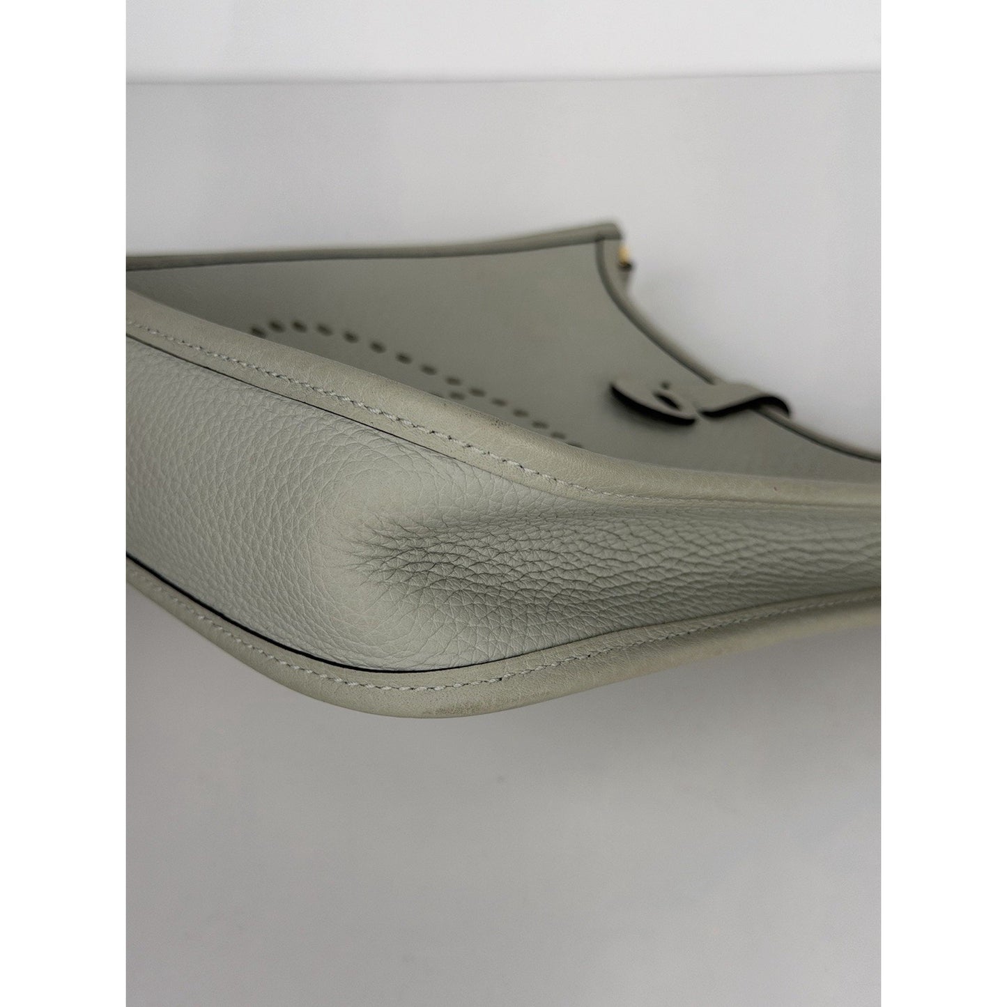 Hermes Evelyne TPM 16 Bag Gris Neve Taurillon Clemence Leather 2023 D9