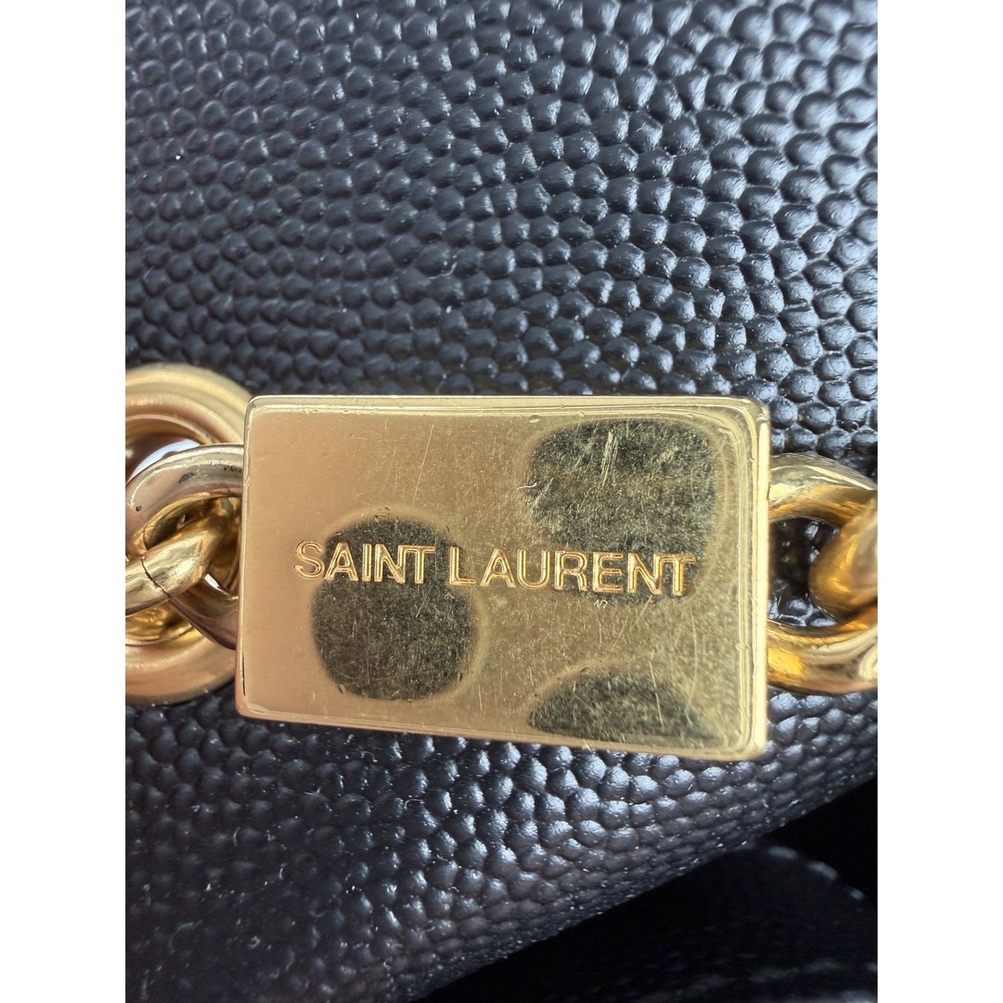 Saint Laurent Medium Kate Tassel Shoulder Bag in Black Calfskin Leather D9