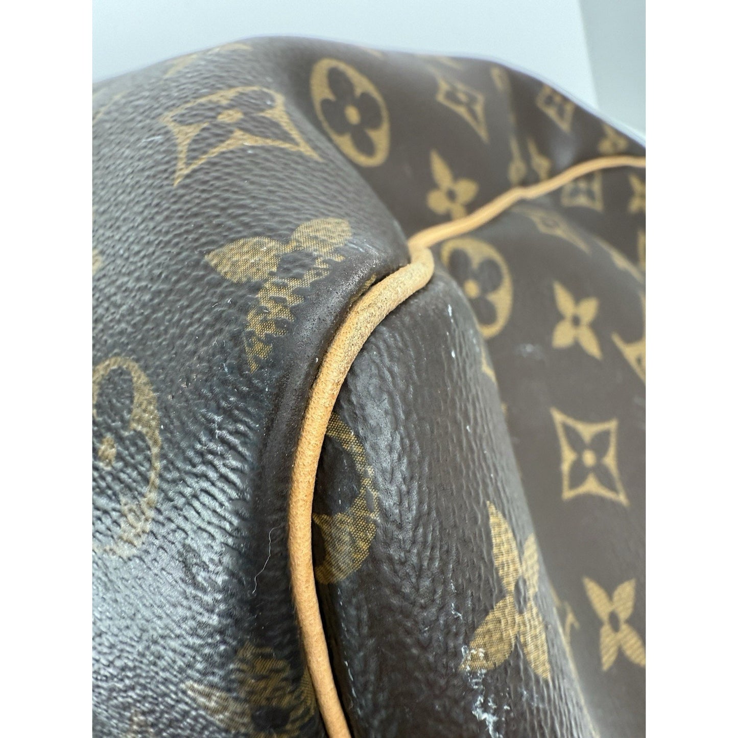 Louis Vuitton Keepall Boston Duffle 60 Brown Canvas