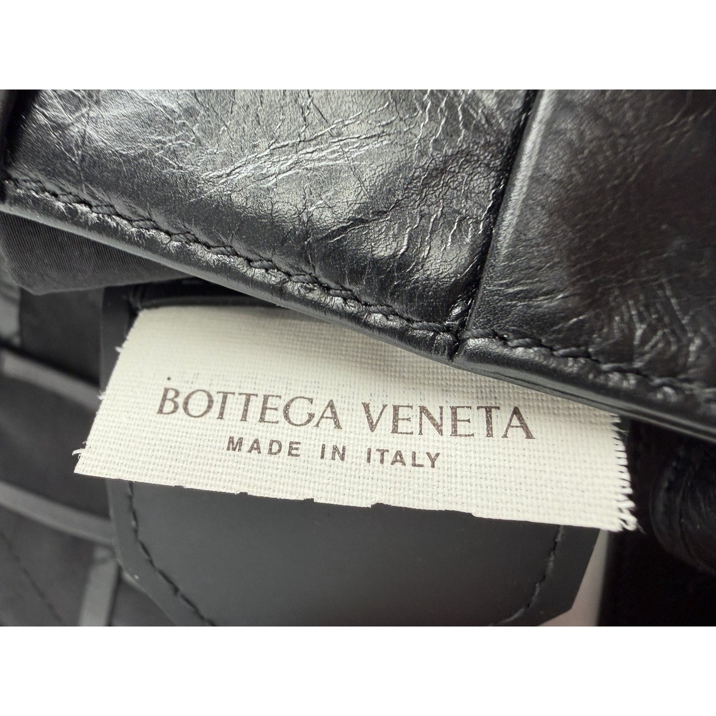 Bottega Veneta Cassette Small Shoulder Bag in Black Intrecciato Leather S06