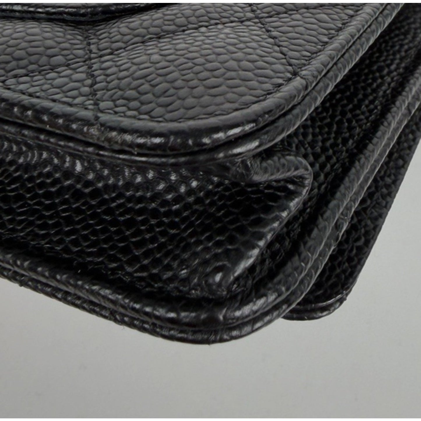 Chanel Classic Wallet On Chain Bag in Black Caviar Leather 2019 E-5