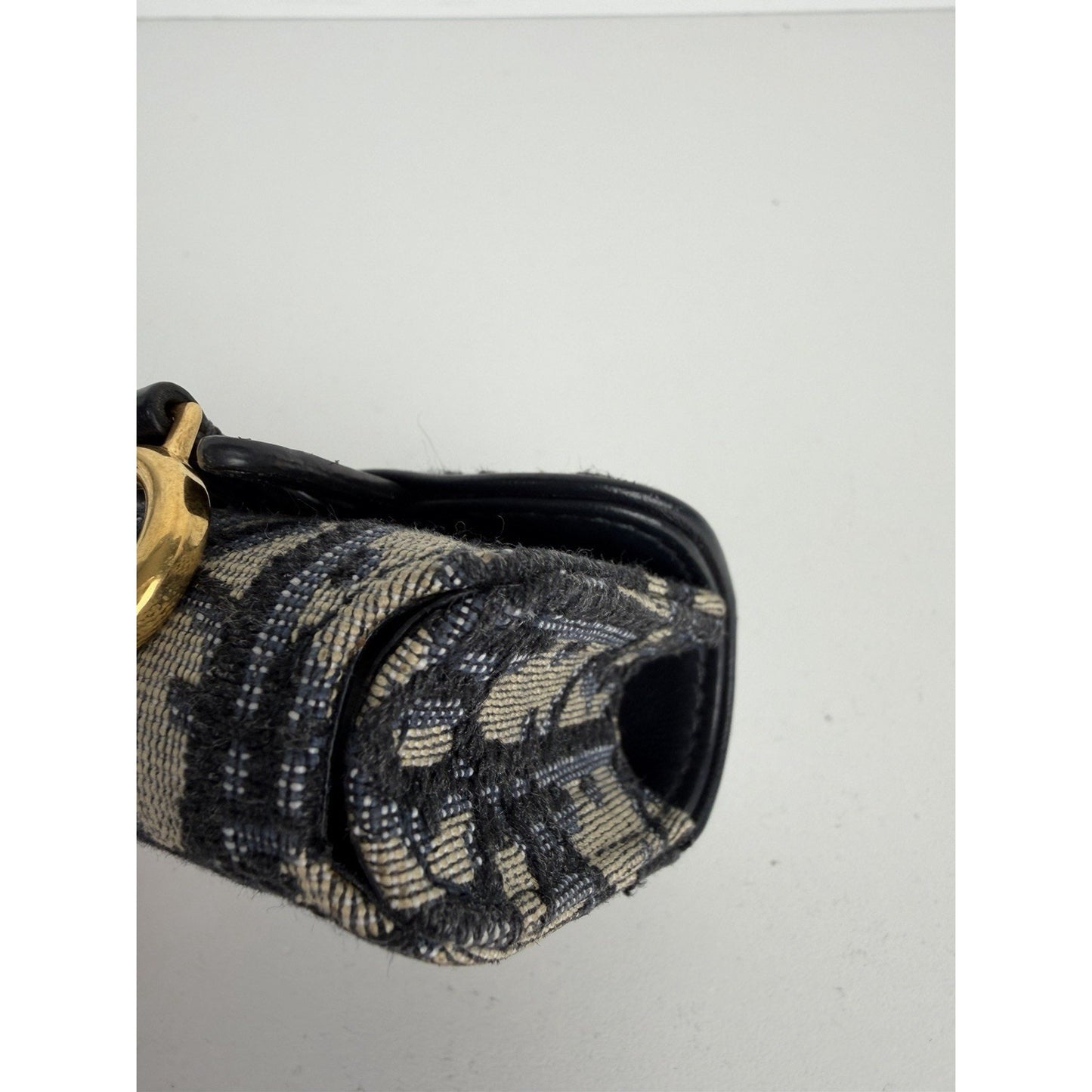 Christian Dior Saddle Airpods Pro Case in Blue Oblique Jacquard Canvas K1