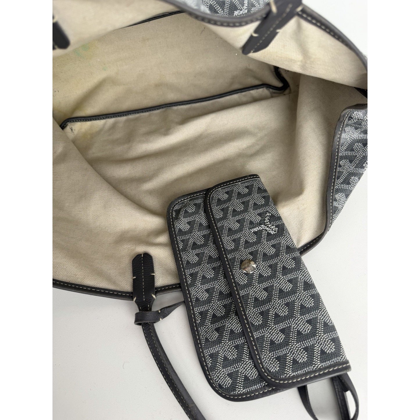 Goyard Saint Louis Tote Bag PM in Grey Goyardine Coated Canvas B-4
