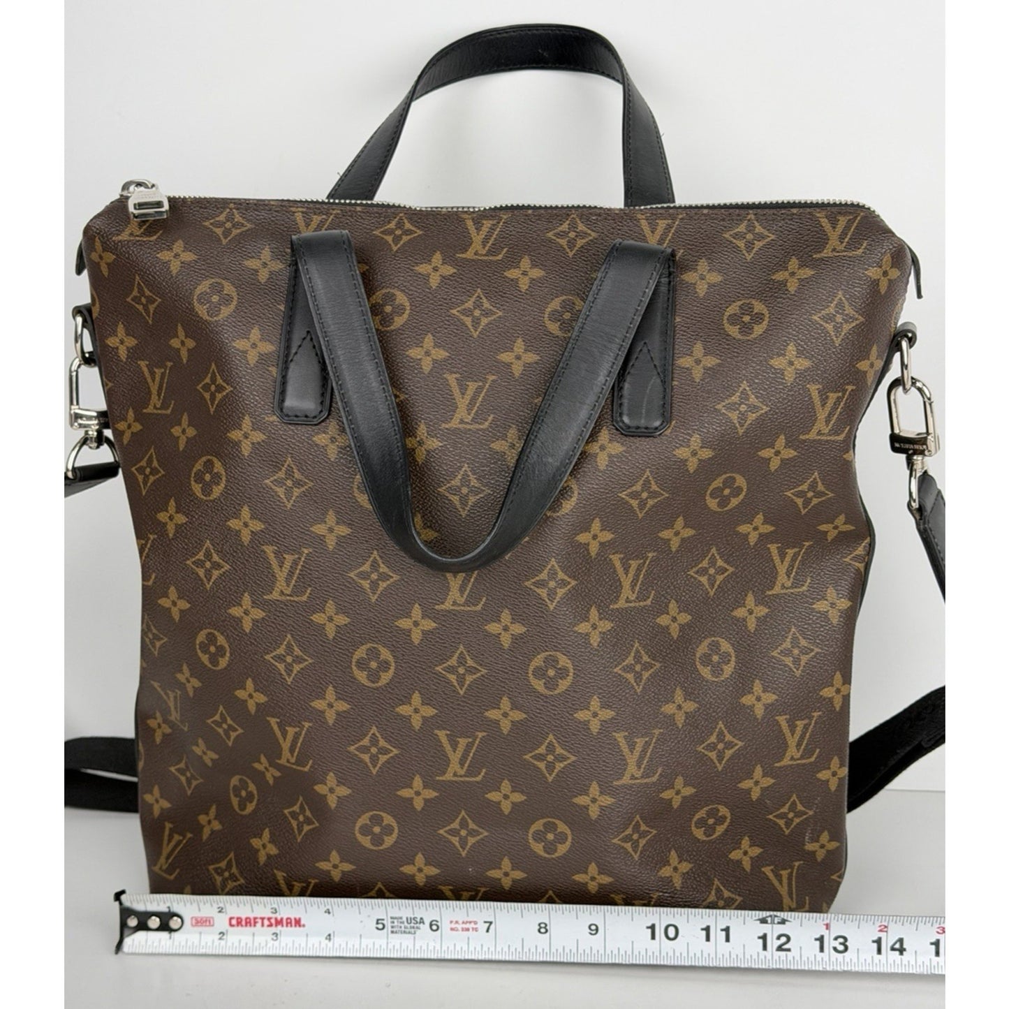 Louis Vuitton Kitan Tote Bag Monogram Macassar Coated Brown Canvas 2014 S