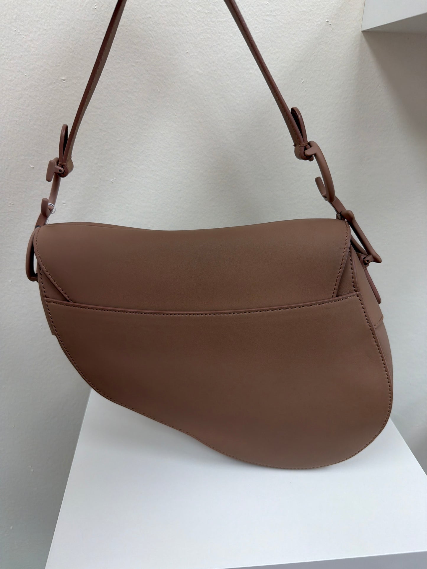 Christian Dior Matte Pink Saddle Shoulder Bag