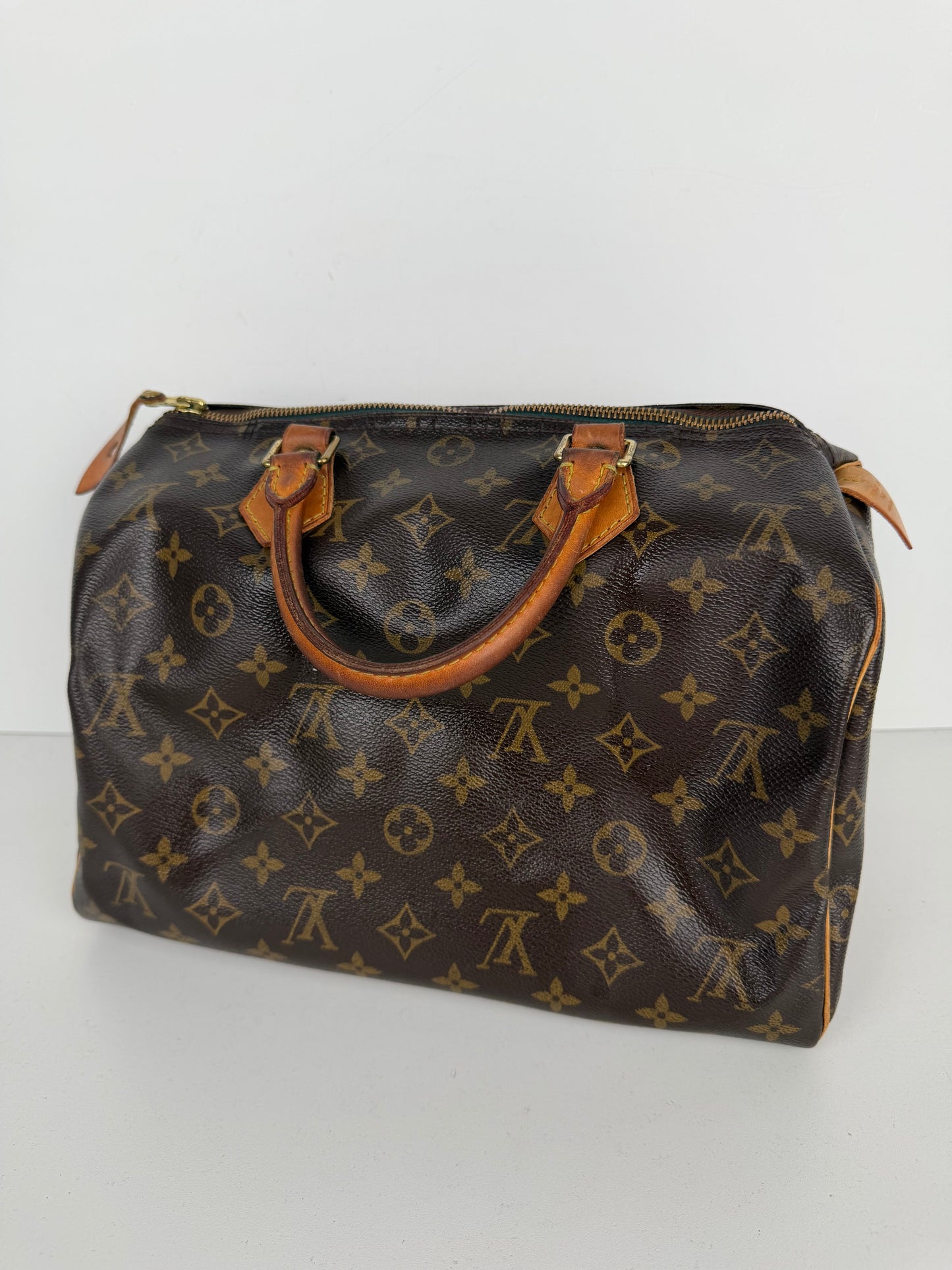 Louis Vuitton Speedy 30 Handbag Vintage in LV Monogram Coated Canvas 2006 YS