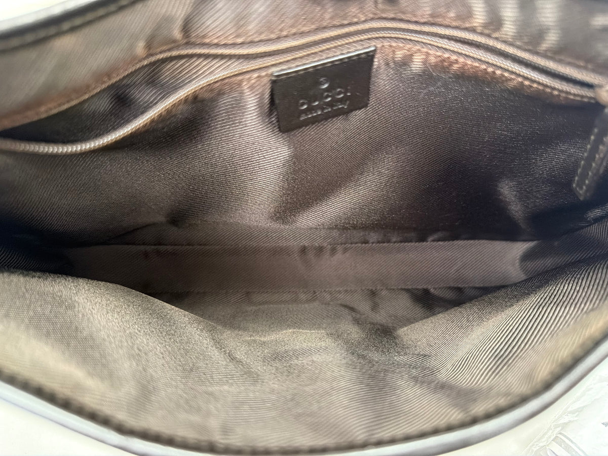 Gucci Jackie Shoulder Bag Vintage in Brown GG Canvas YU-3