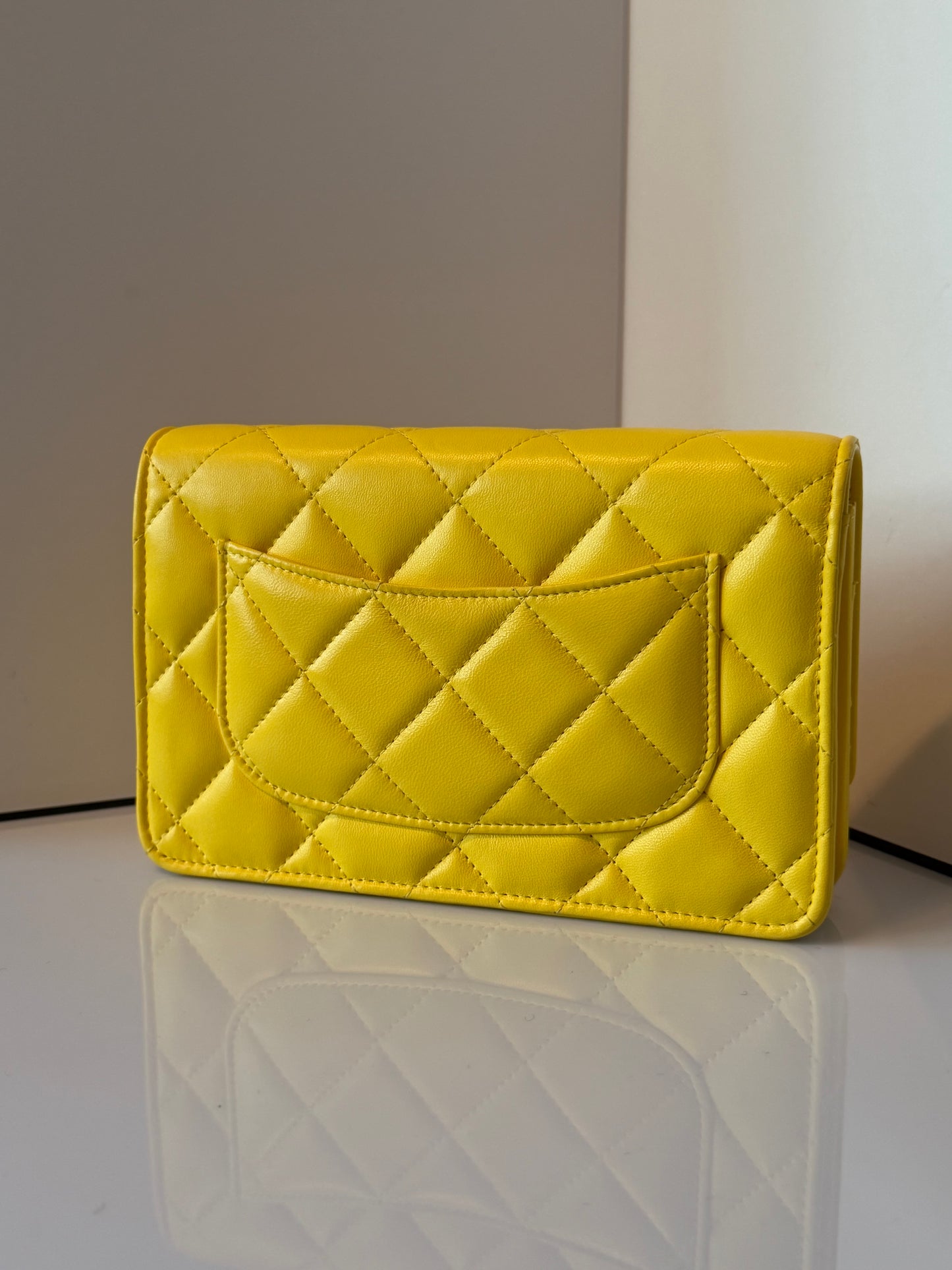 Chanel 2024 Quilted Lambskin Wallet on Chain