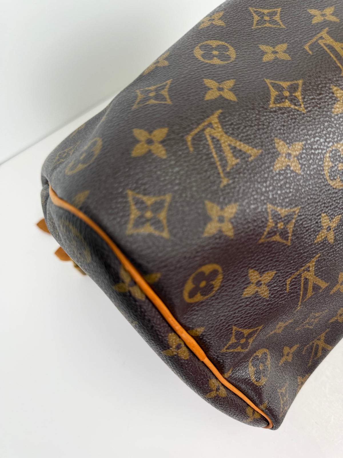Louis Vuitton Speedy 35 Handbag in Brown LV Monogram Caoted Canvas 2011 YS