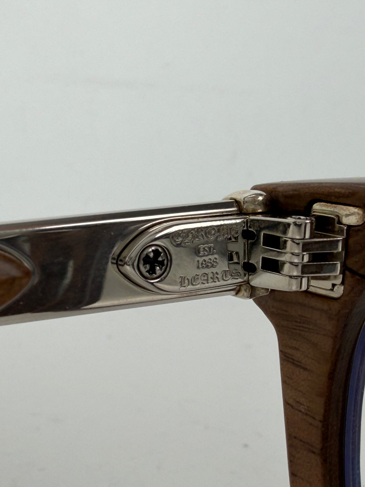 Chrome Hearts BAGGINS Wayfarer Eyeglasses in Brown Wood Grain YK1