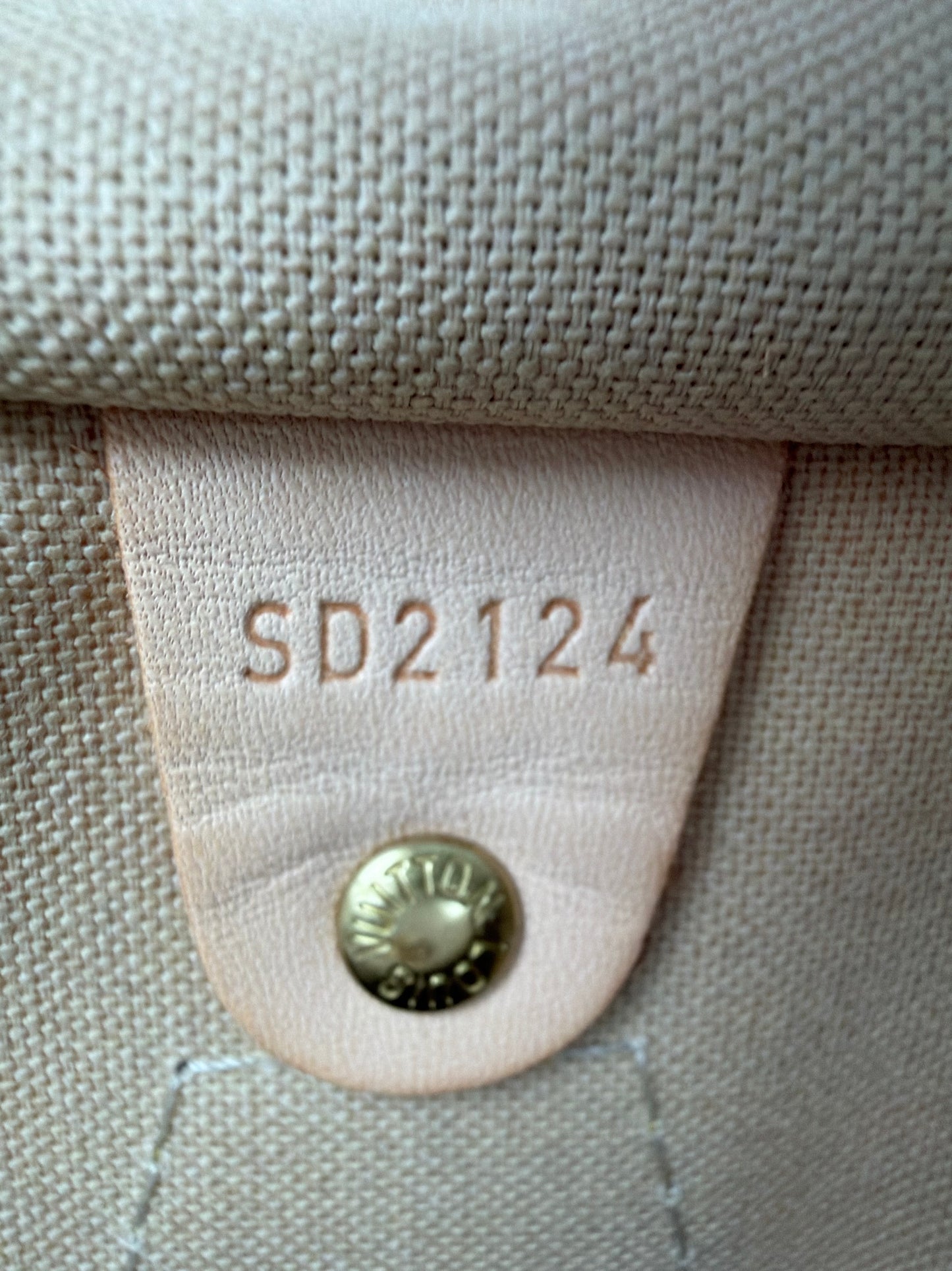 Louis Vuitton Speedy Bandouliere Bag 35 in Damier Azur Coated Canvas 2014 YS