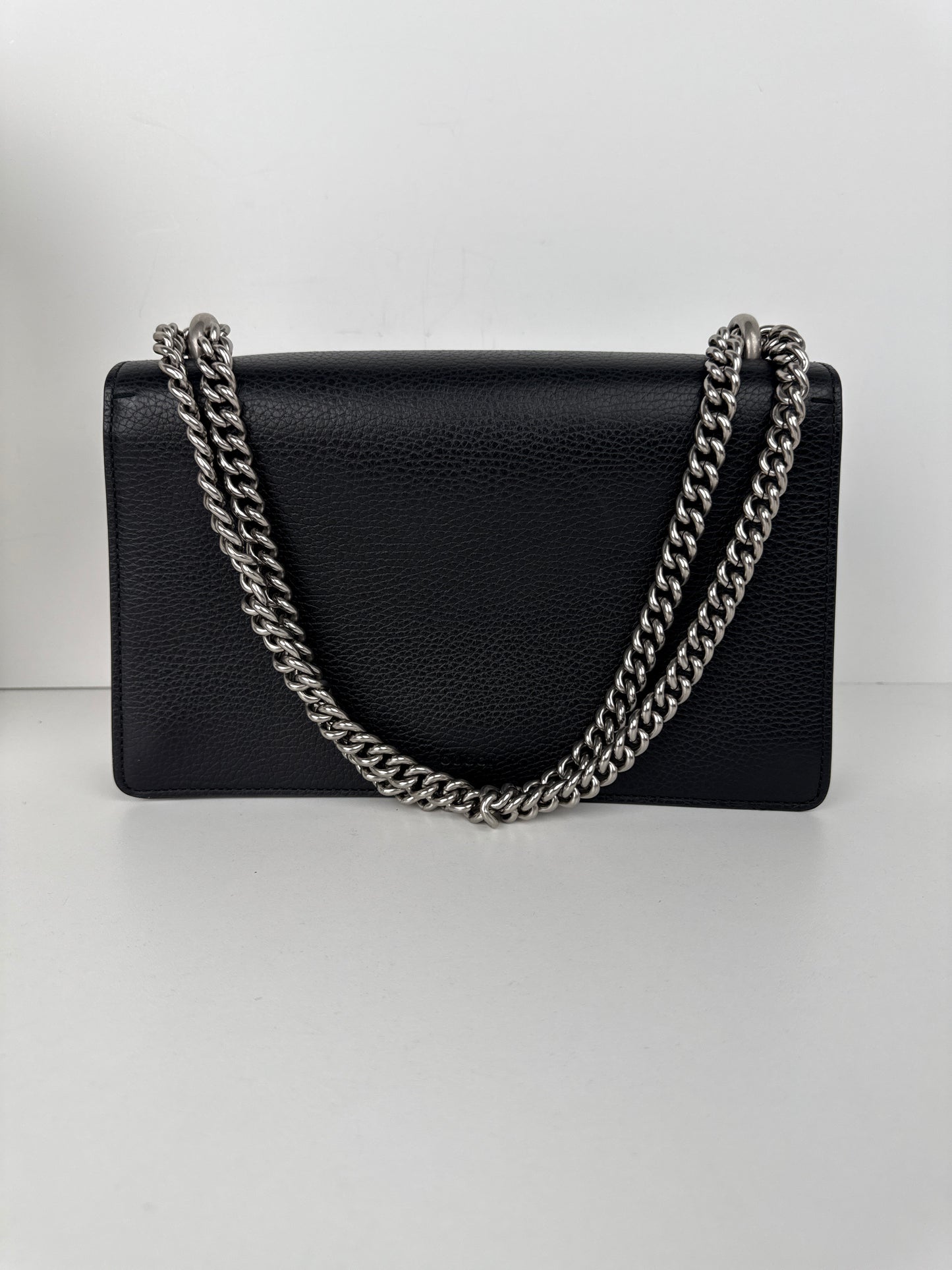 Gucci Dionysus Small Black Leather Shoulder Bag