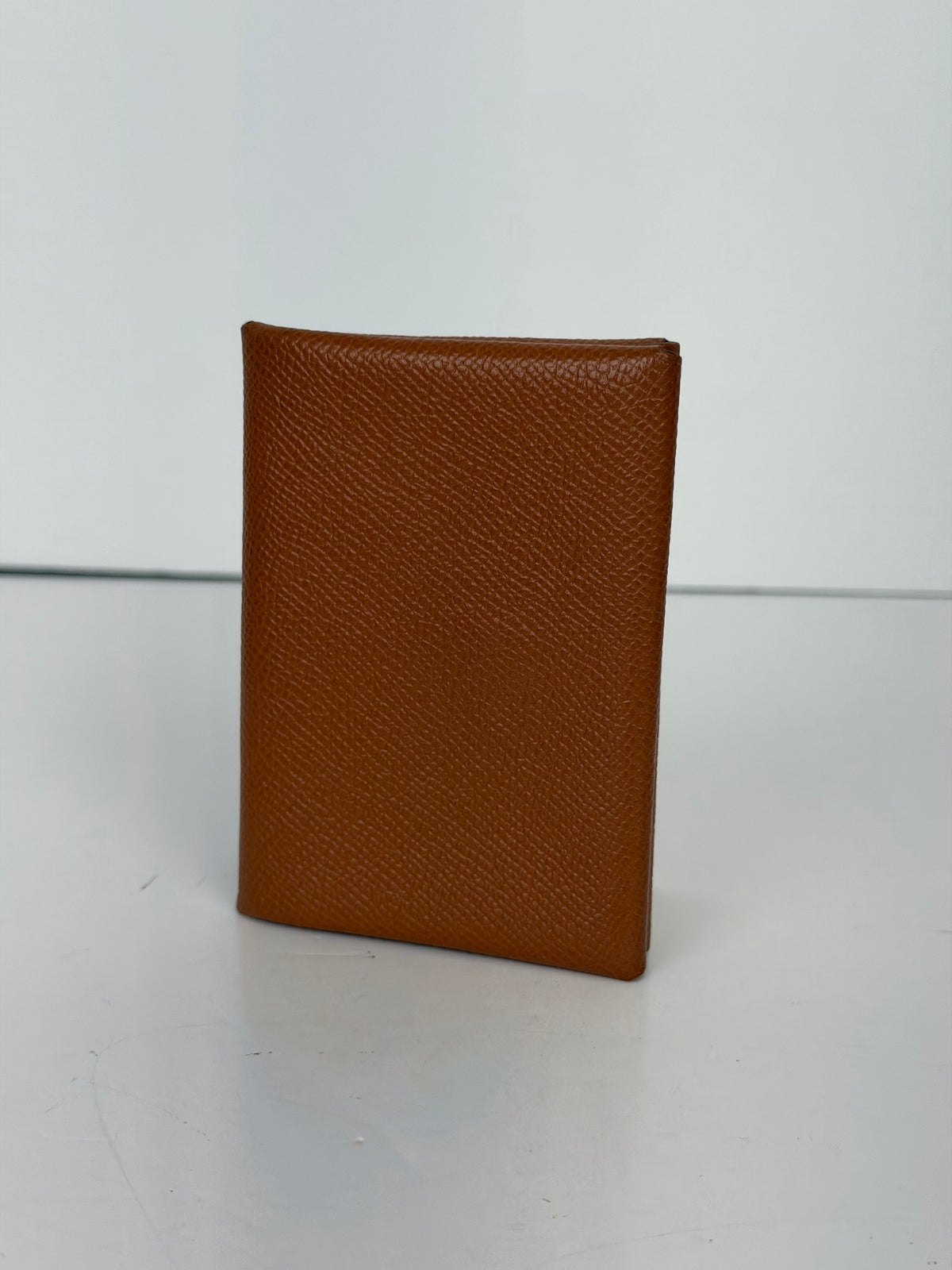 Hermes Calvi Duo Compact Card Holder in Gold Epsom Calfskin YK2