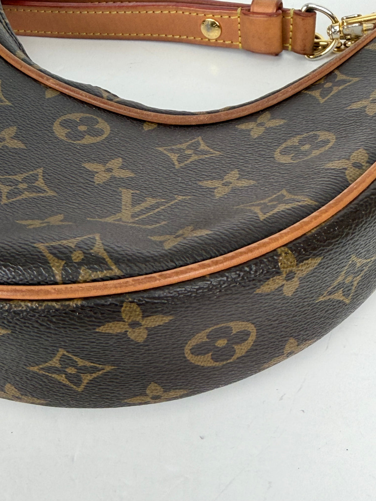Louis Vuitton Loop Shoulder Bag in Brown LV Monogram Coated Canvas NFC YC2