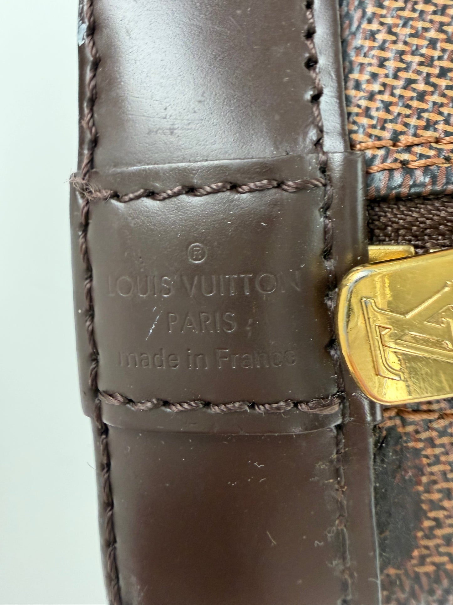 Louis Vuitton Alma BB Bag in Brown Damier Ebene Coated Canvas 2019 S-05