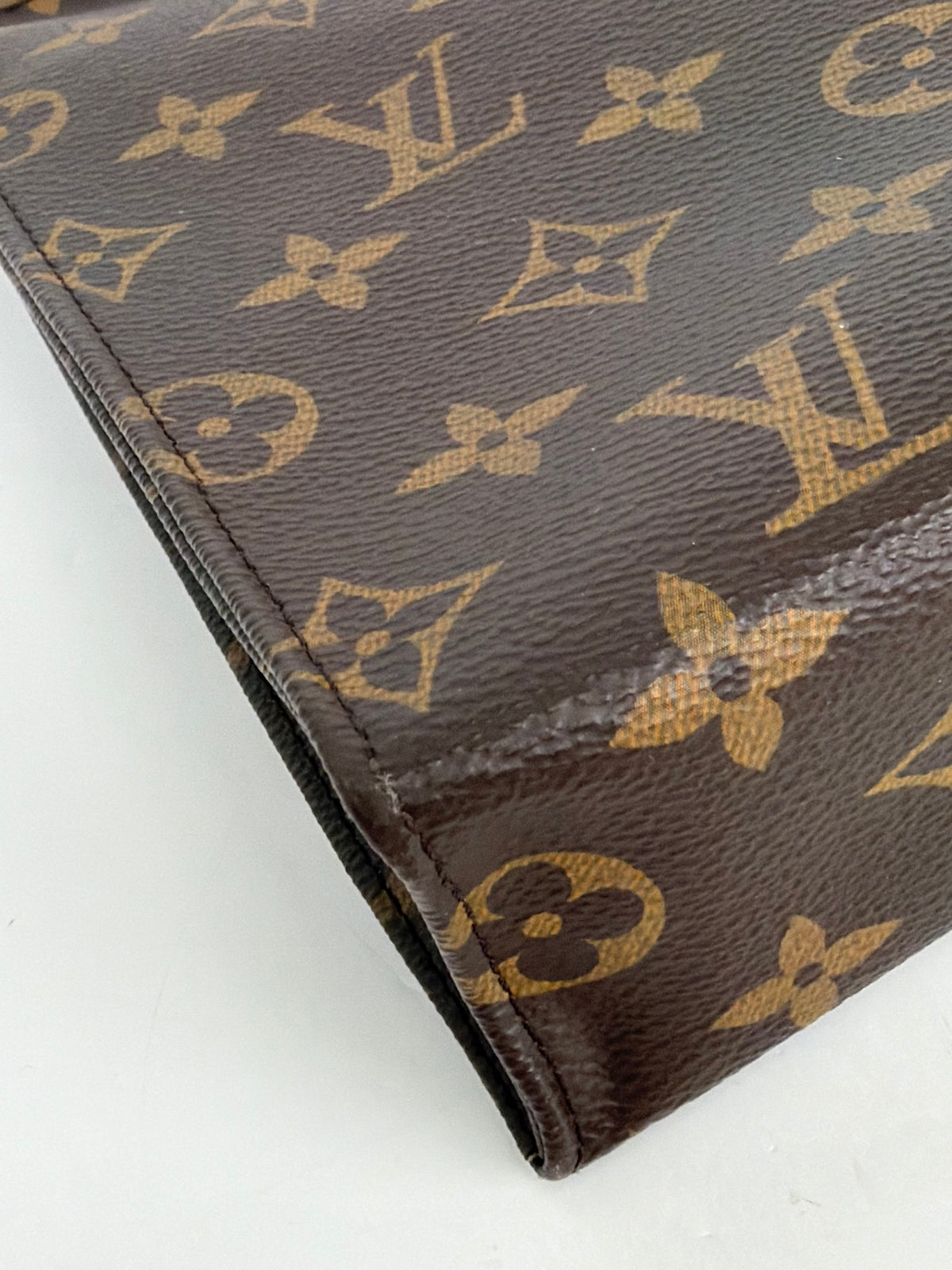 Louis Vuitton Toiletry Pouch 26 in Brown LV Monogram Coated Canvas YS14
