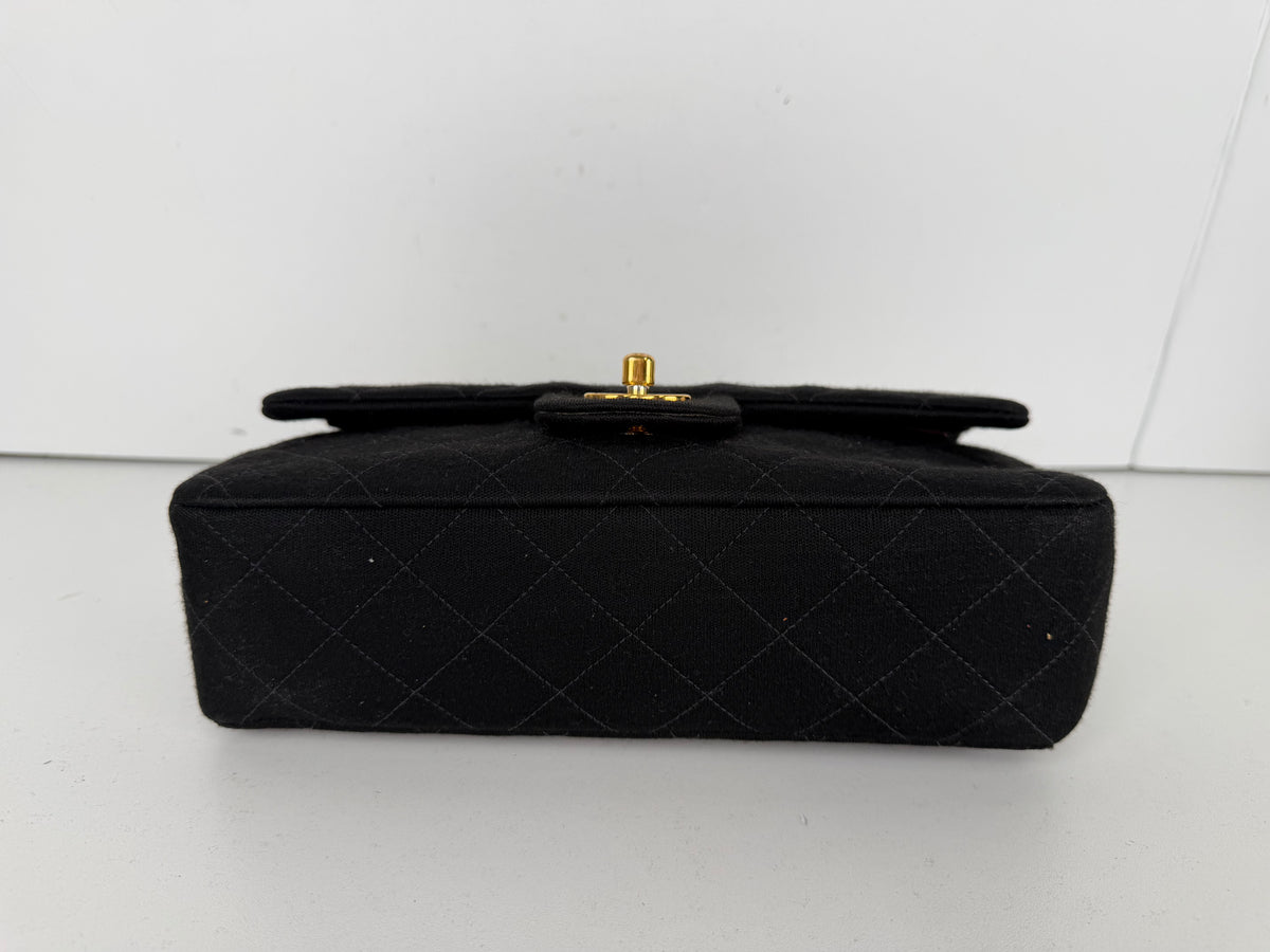 Chanel Small Classic Jersey Double Flap Bag 1996-1997