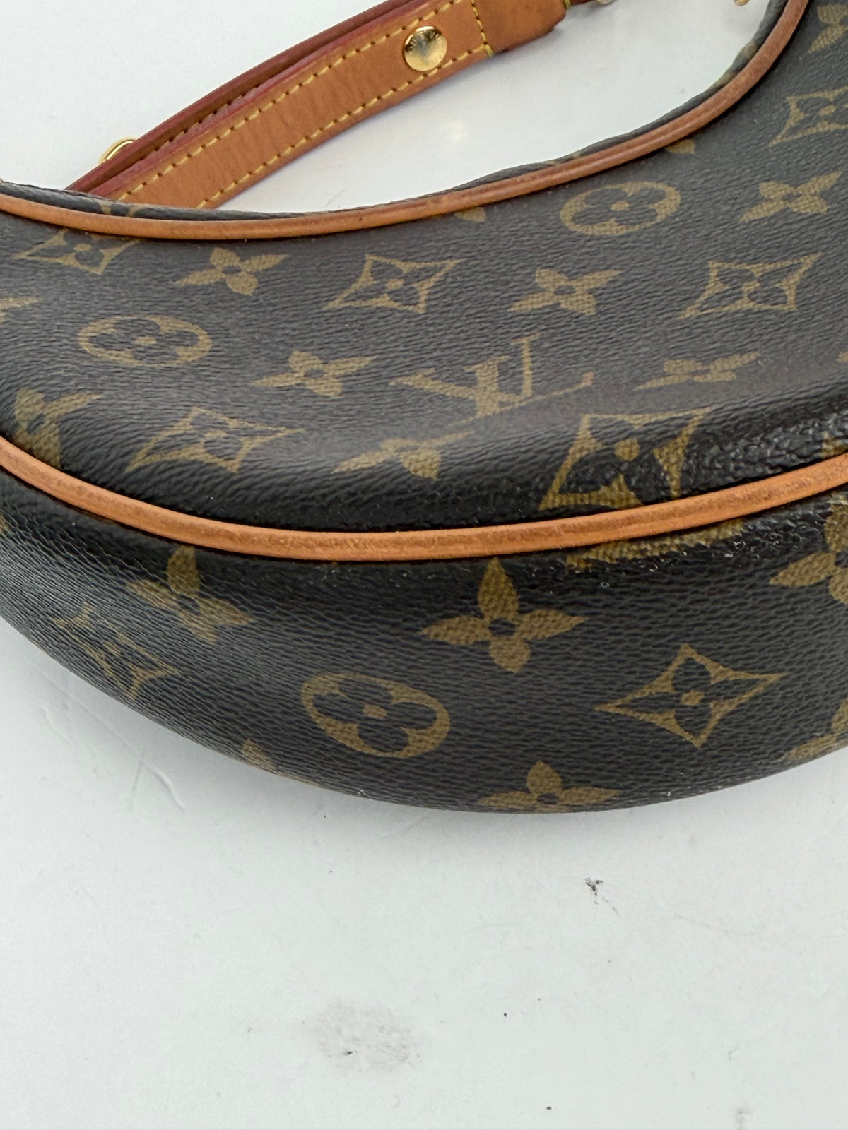 Louis Vuitton Loop Shoulder Bag in Brown LV Monogram Coated Canvas NFC YC2