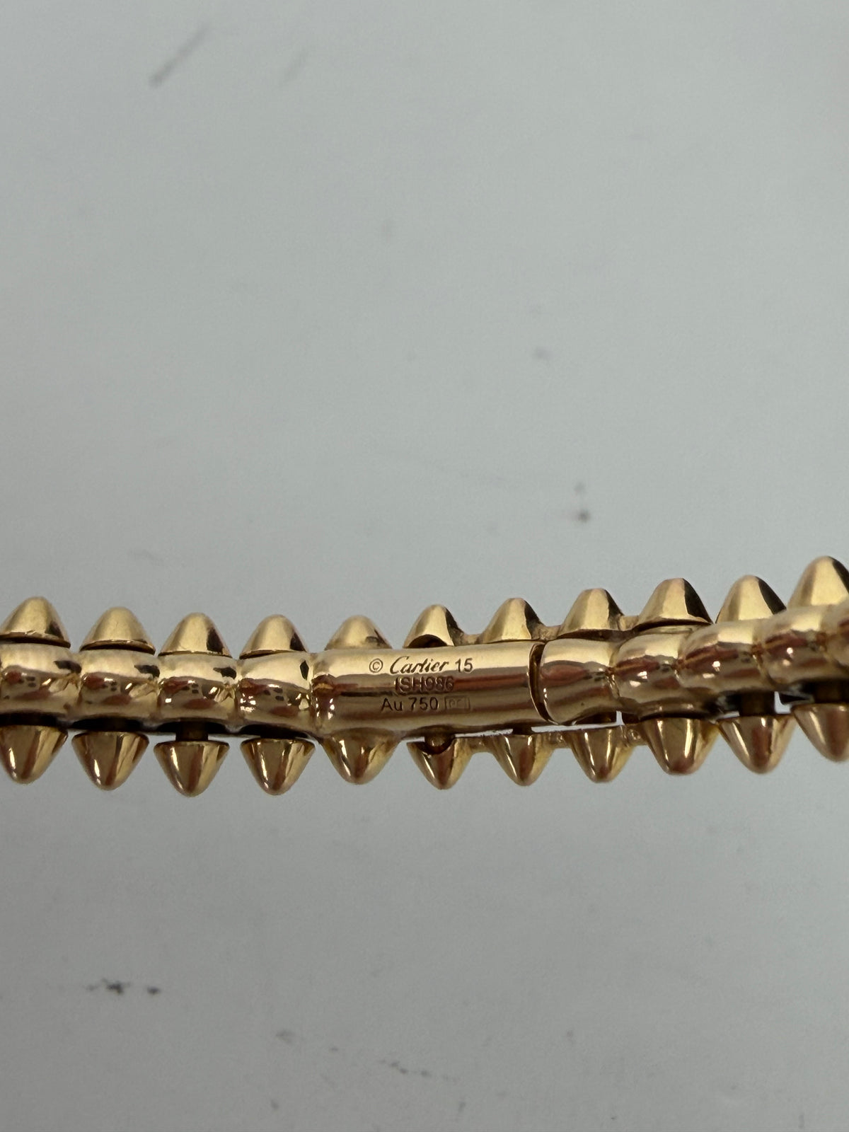 Cartier Clash De Cartier Bracelet Medium in Yellow 18k Gold Size 15
