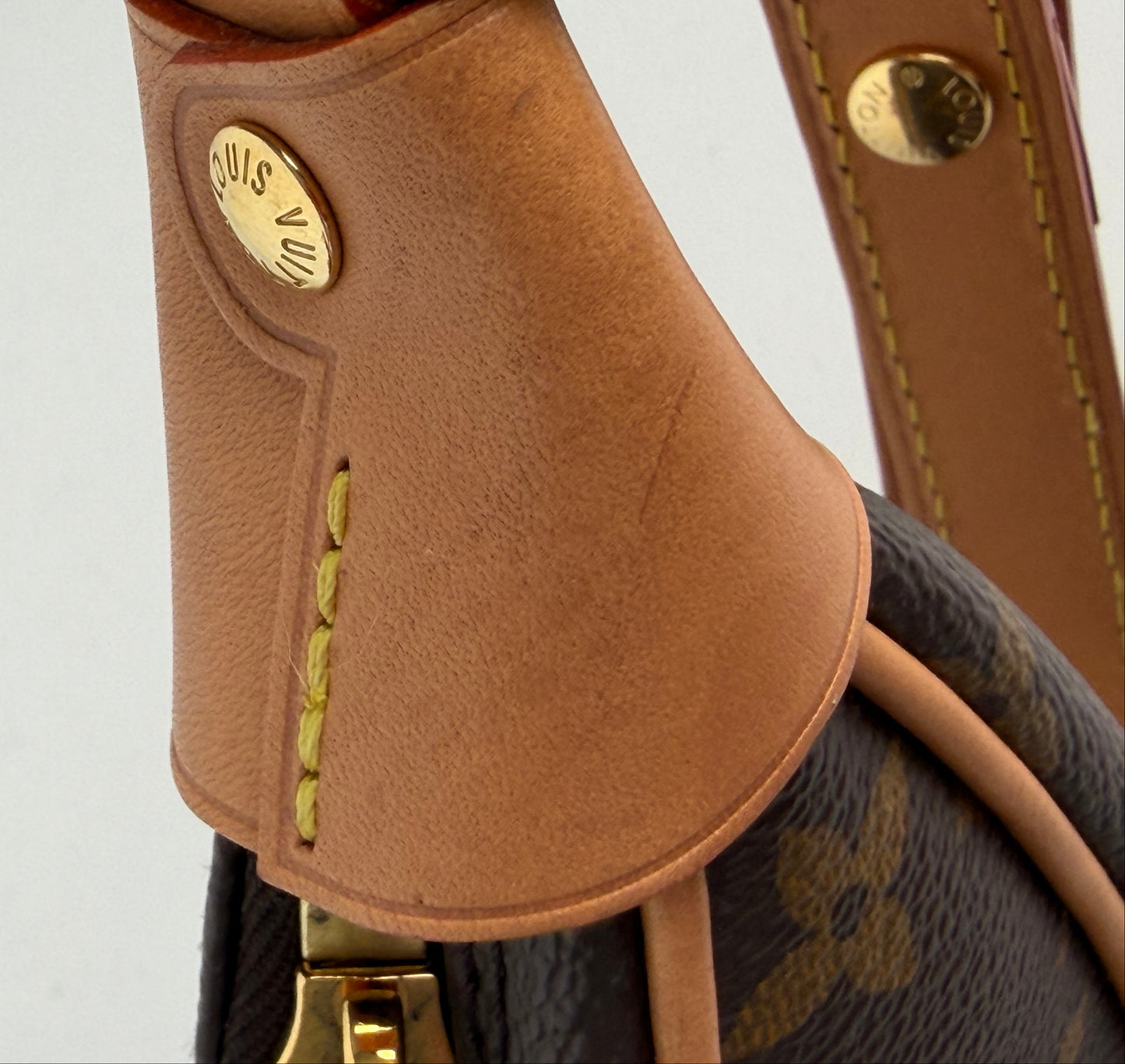 Louis Vuitton Loop Shoulder Bag in Brown LV Monogram Coated Canvas NFC YE-1