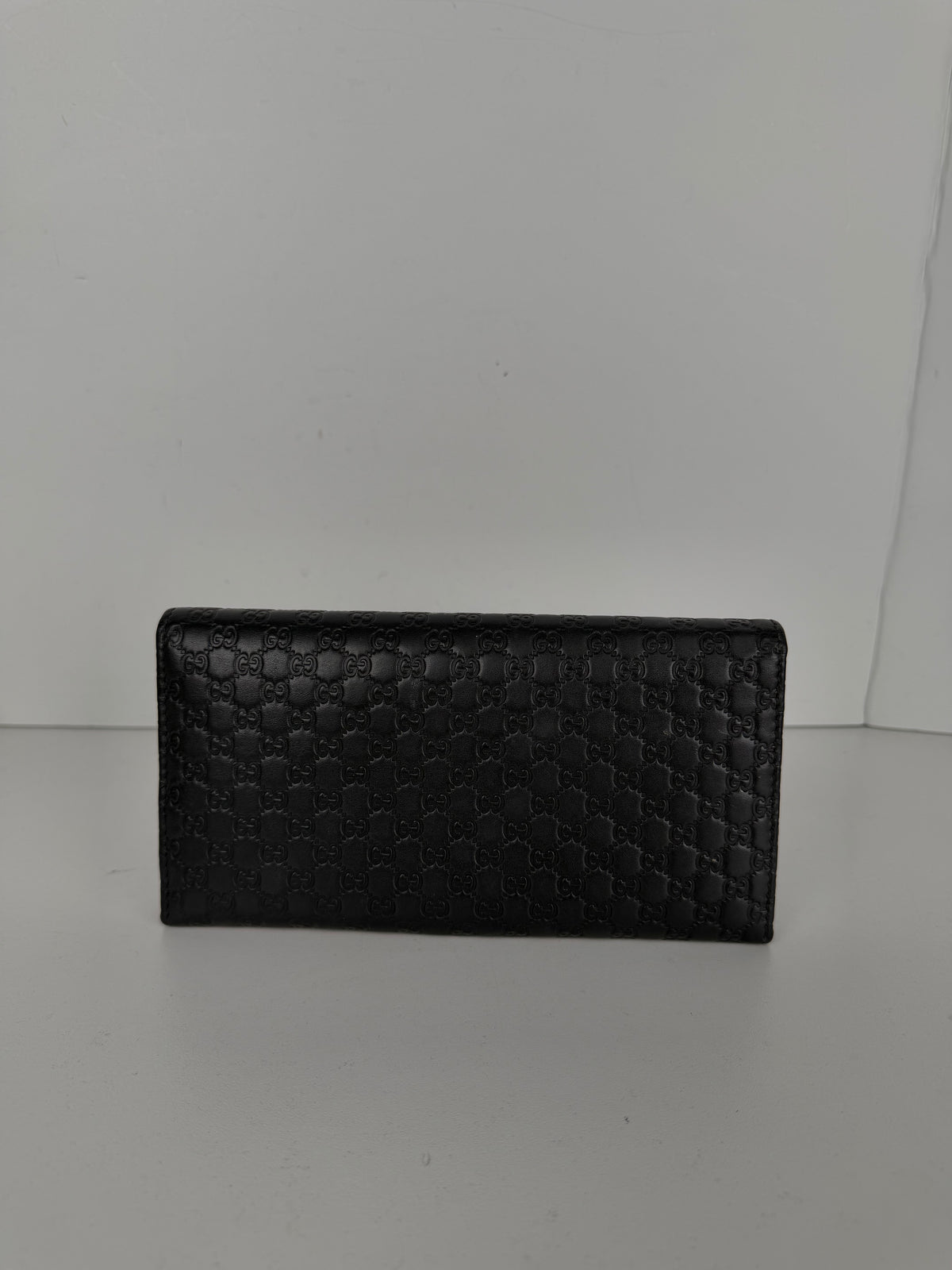 Gucci Microguccissima Continental Wallet in Black Leather K3