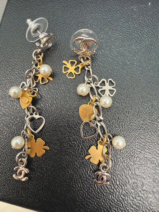 Chanel Clover Earrings